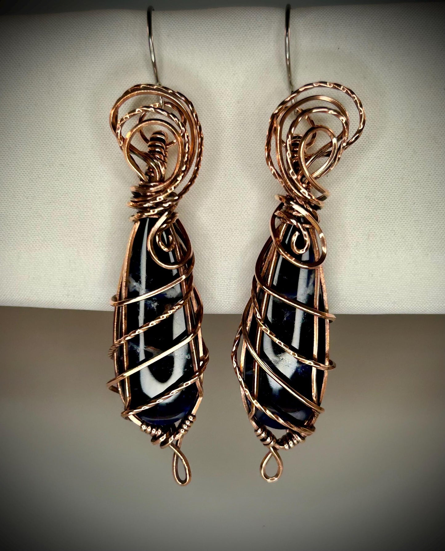Copper Sodalite Earrings