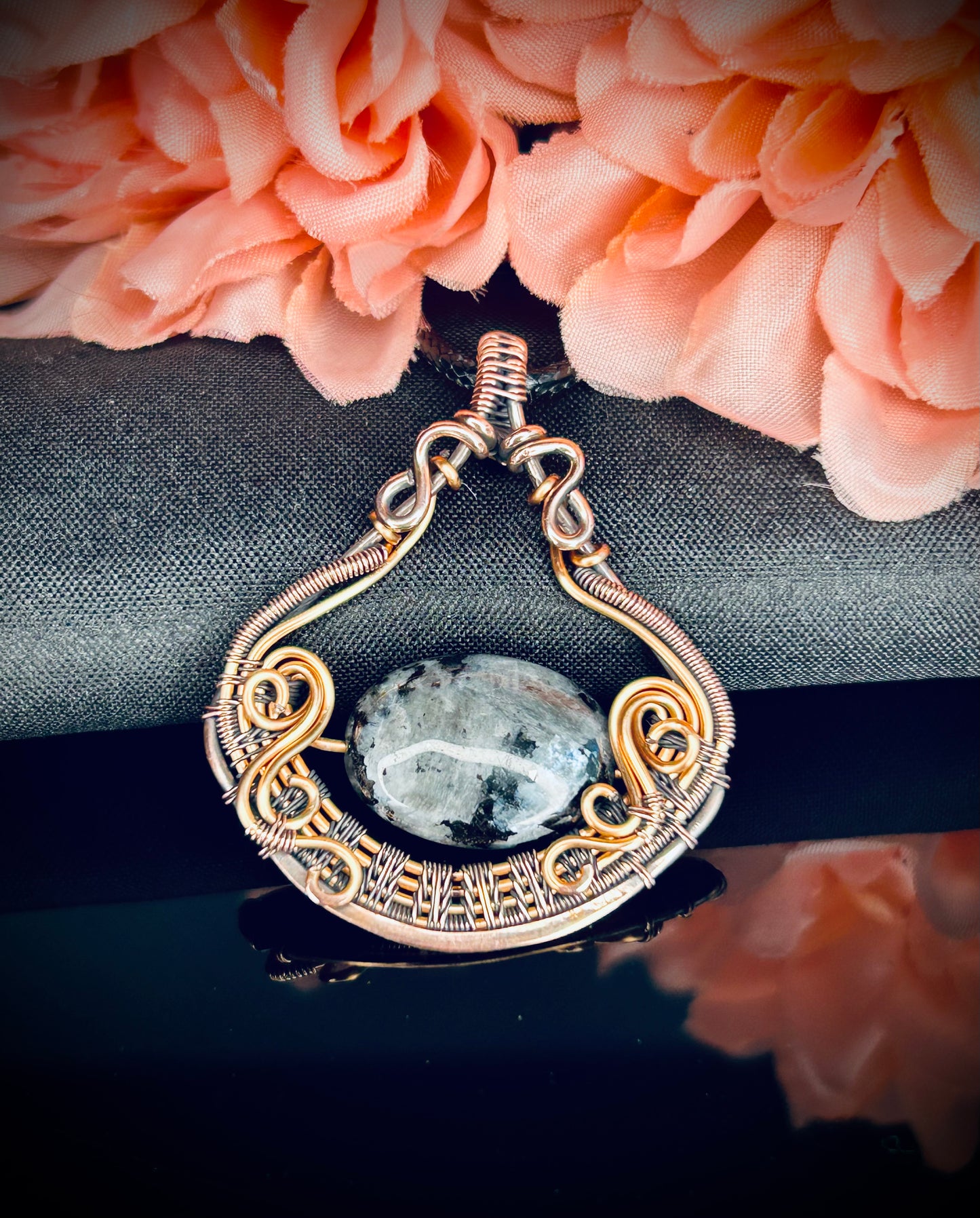 Larvikite Fidget Pendant