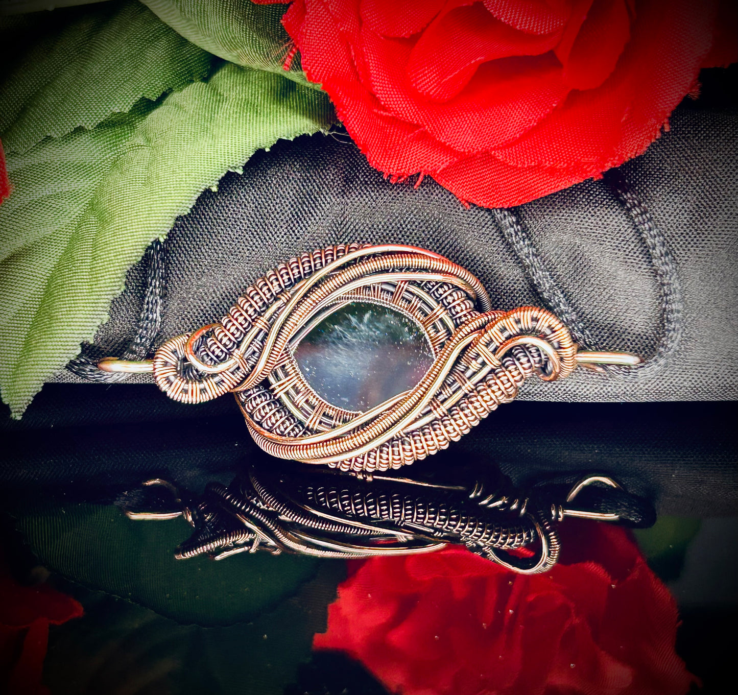 Copper Mirror Pendant