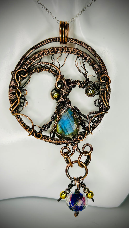 Copper Fairy Garden Pendant