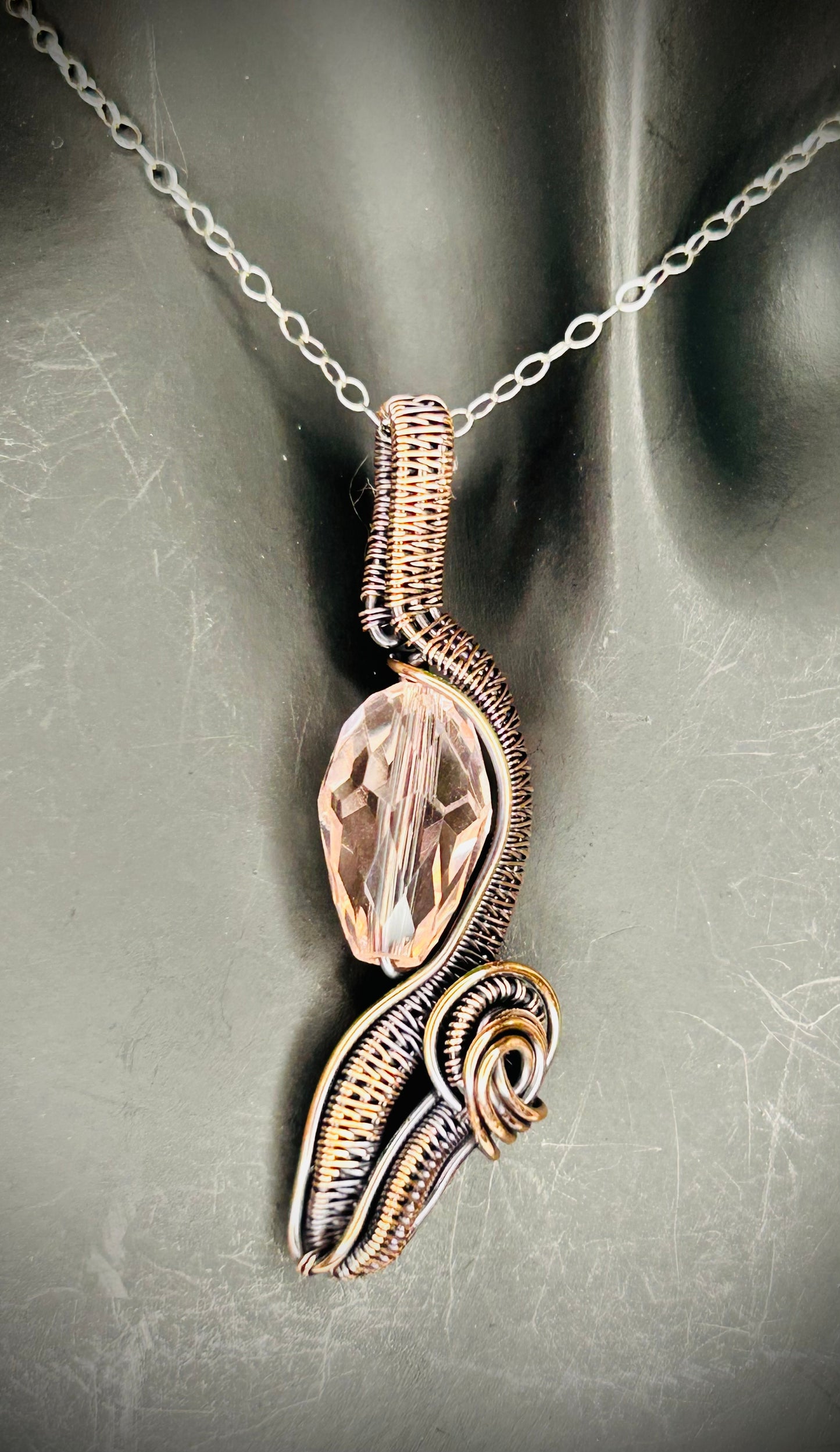 Copper Flower Pendant