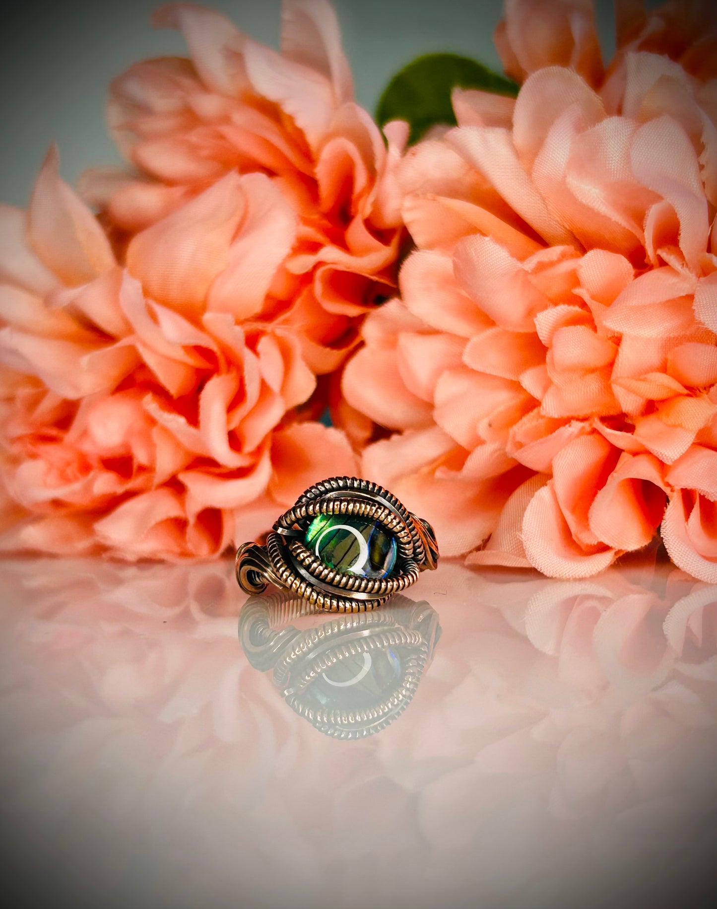 Abalone Shell Ring Size 5