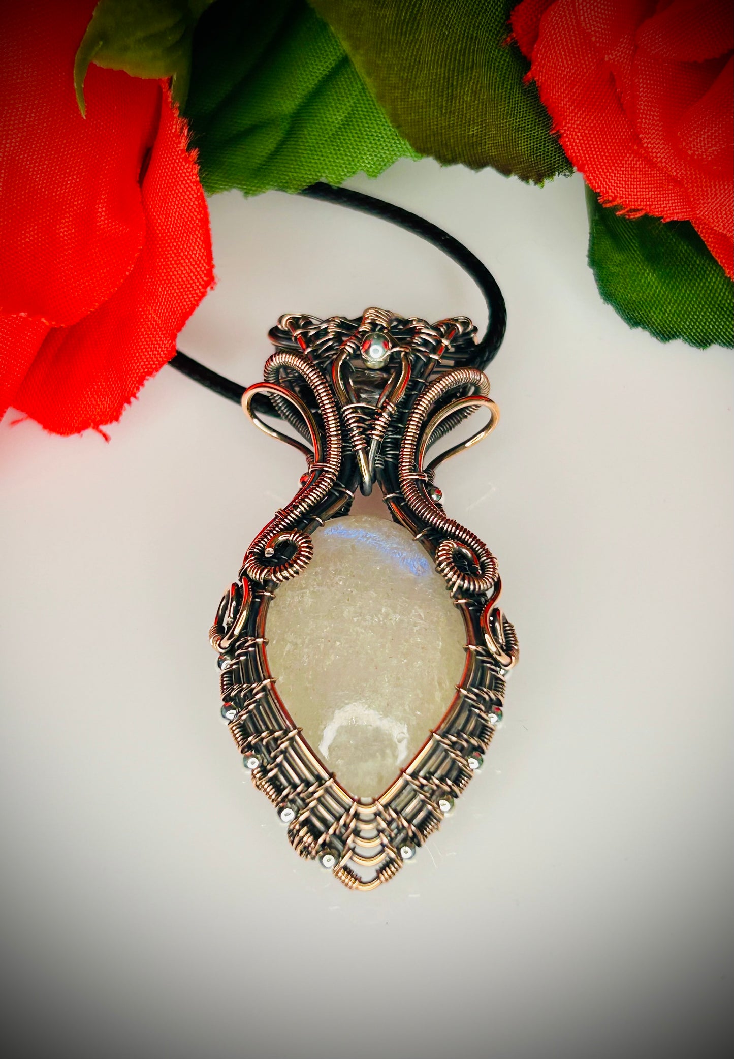 Double Moonstone Pendant