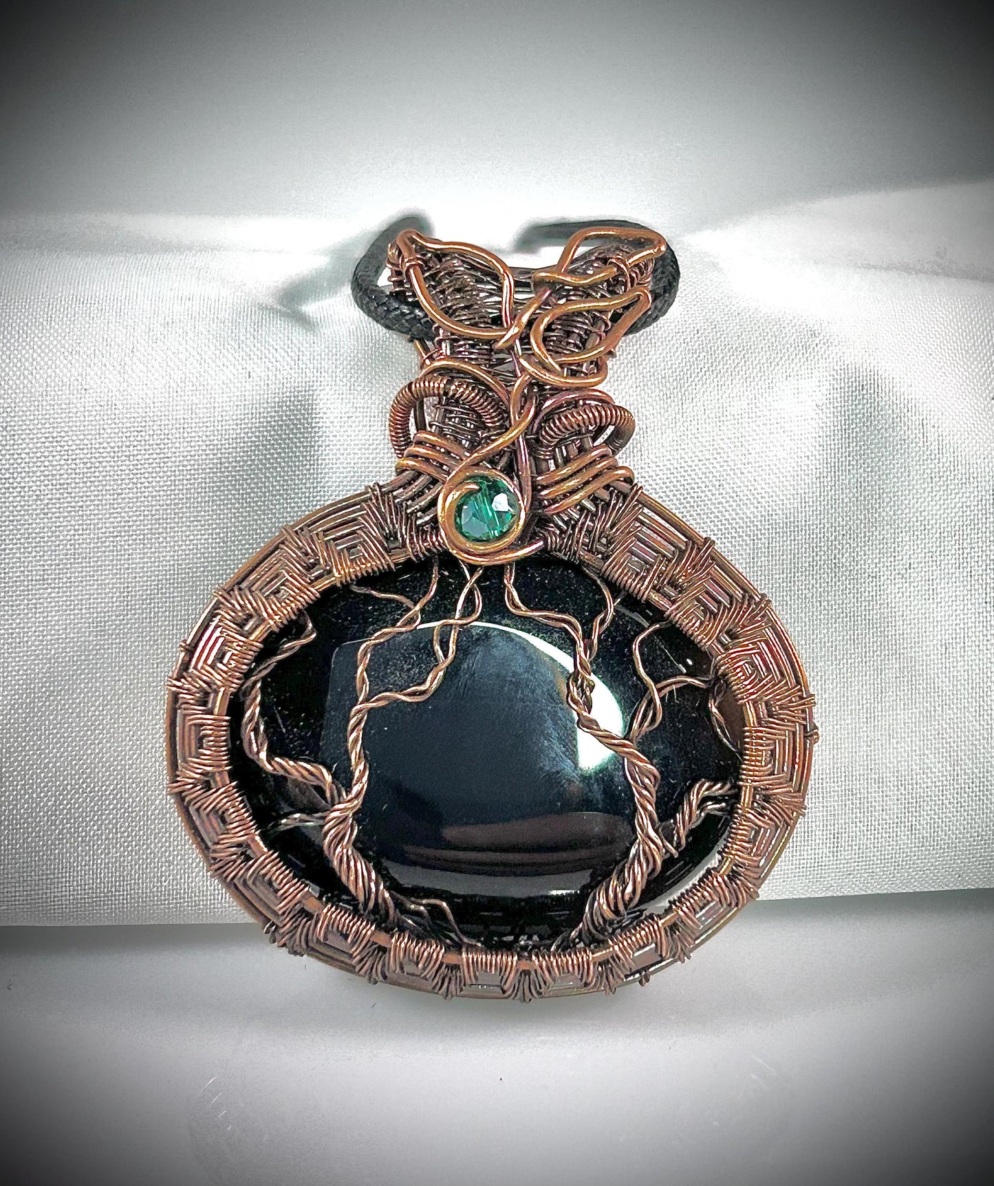 Copper Black Onyx TOL Pendant