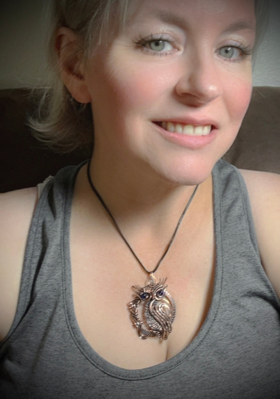 Copper Owl Pendant