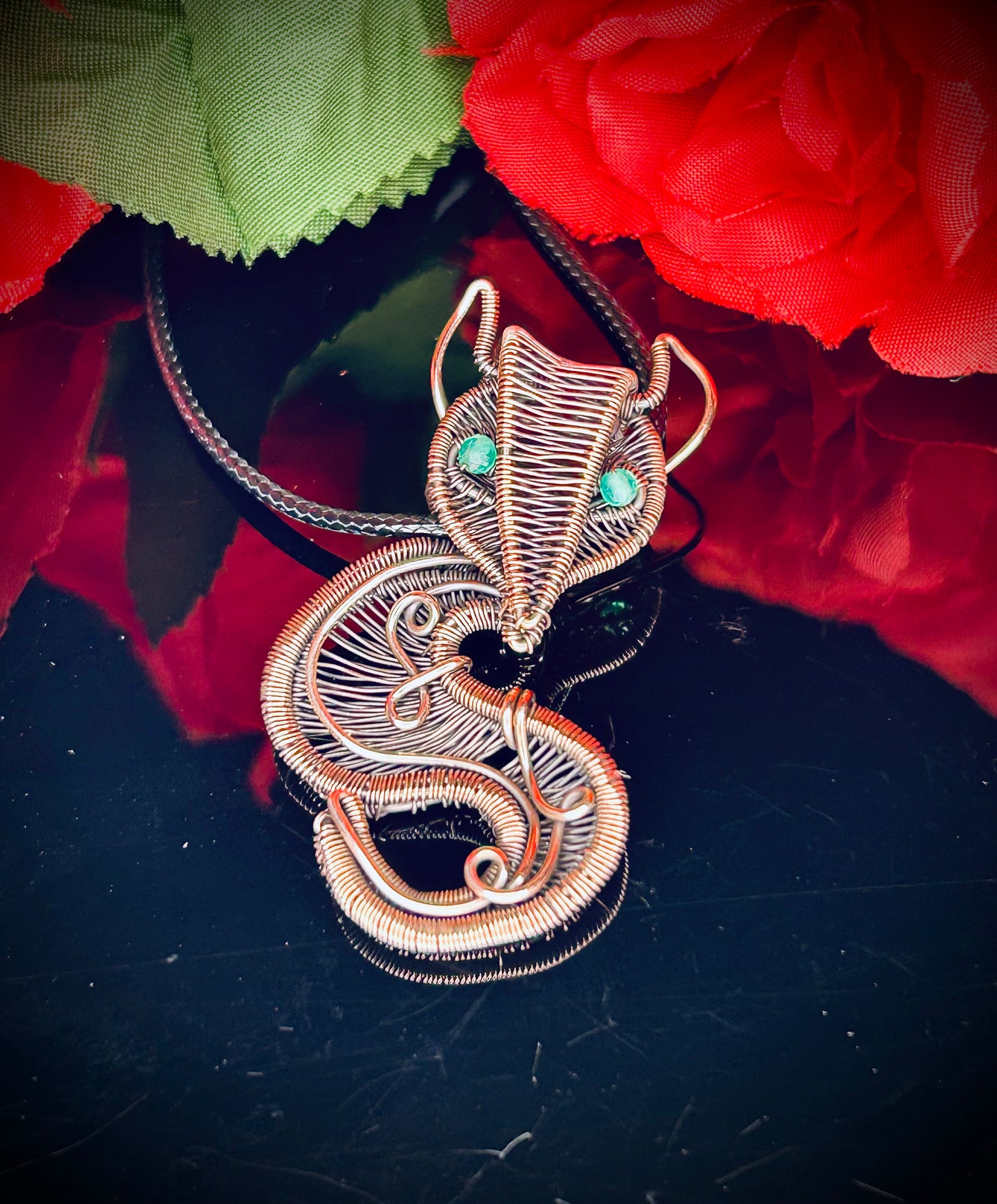 Green Onyx Fox Pendant