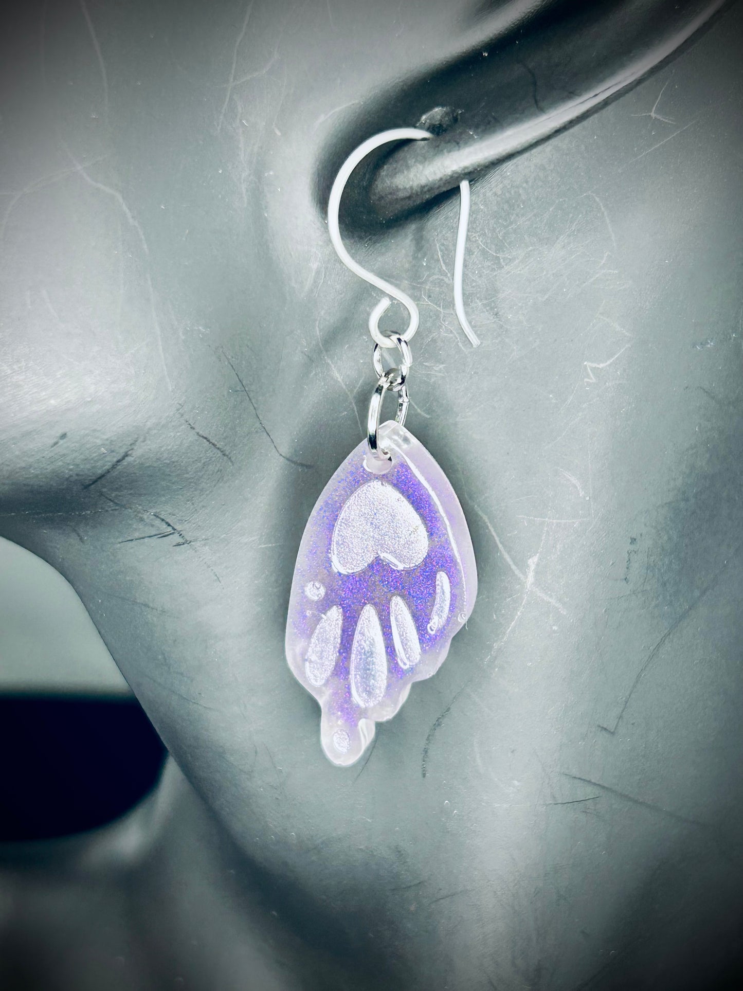 Resin Butterfly Wing Earrings