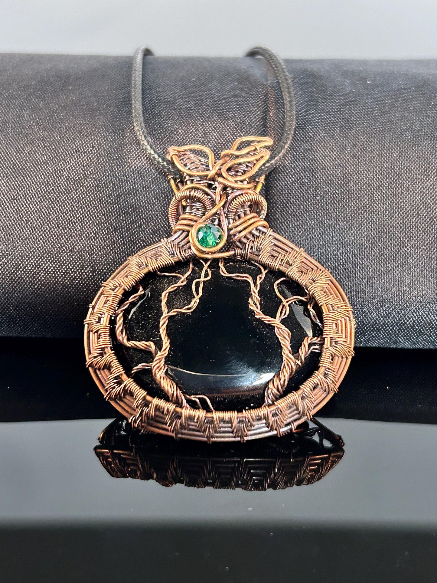 Copper Black Onyx TOL Pendant