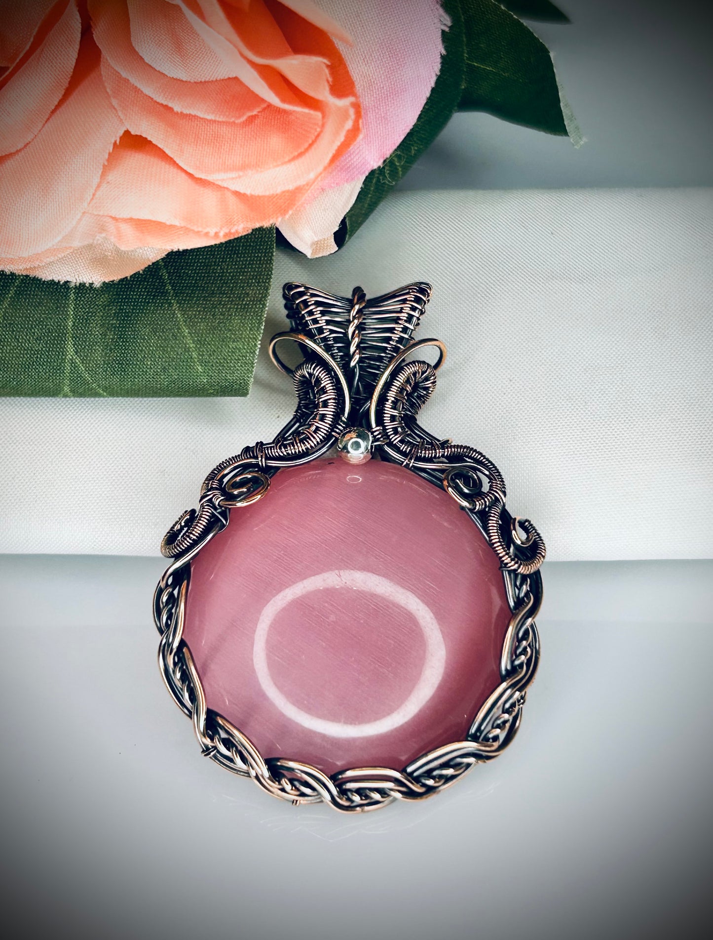 Copper Cat’s Eye Pendant