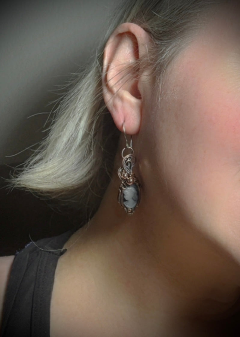 Cameo Earrings
