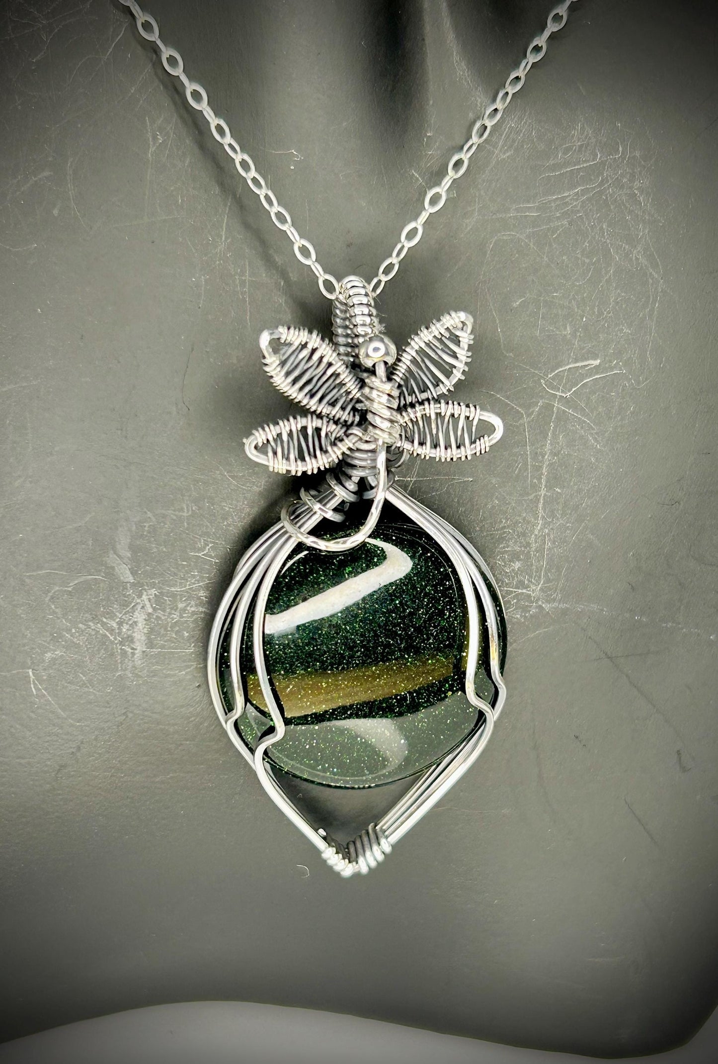 Silver Goldstone Pendant