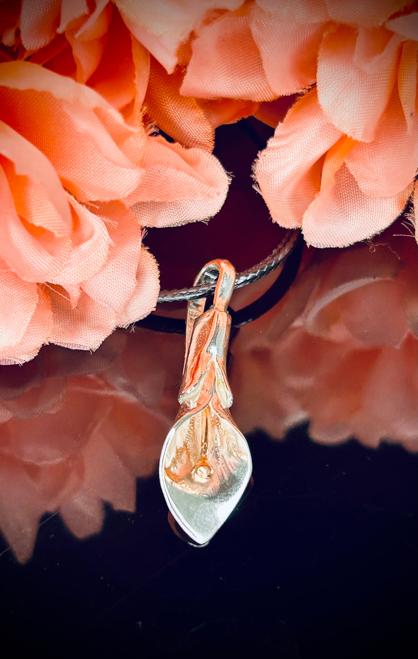 Silver Calla Lily Pendant