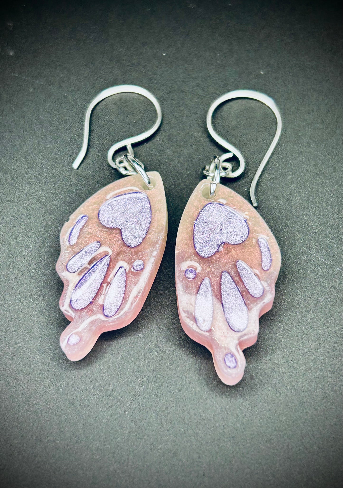 Resin Butterfly Wing Earrings