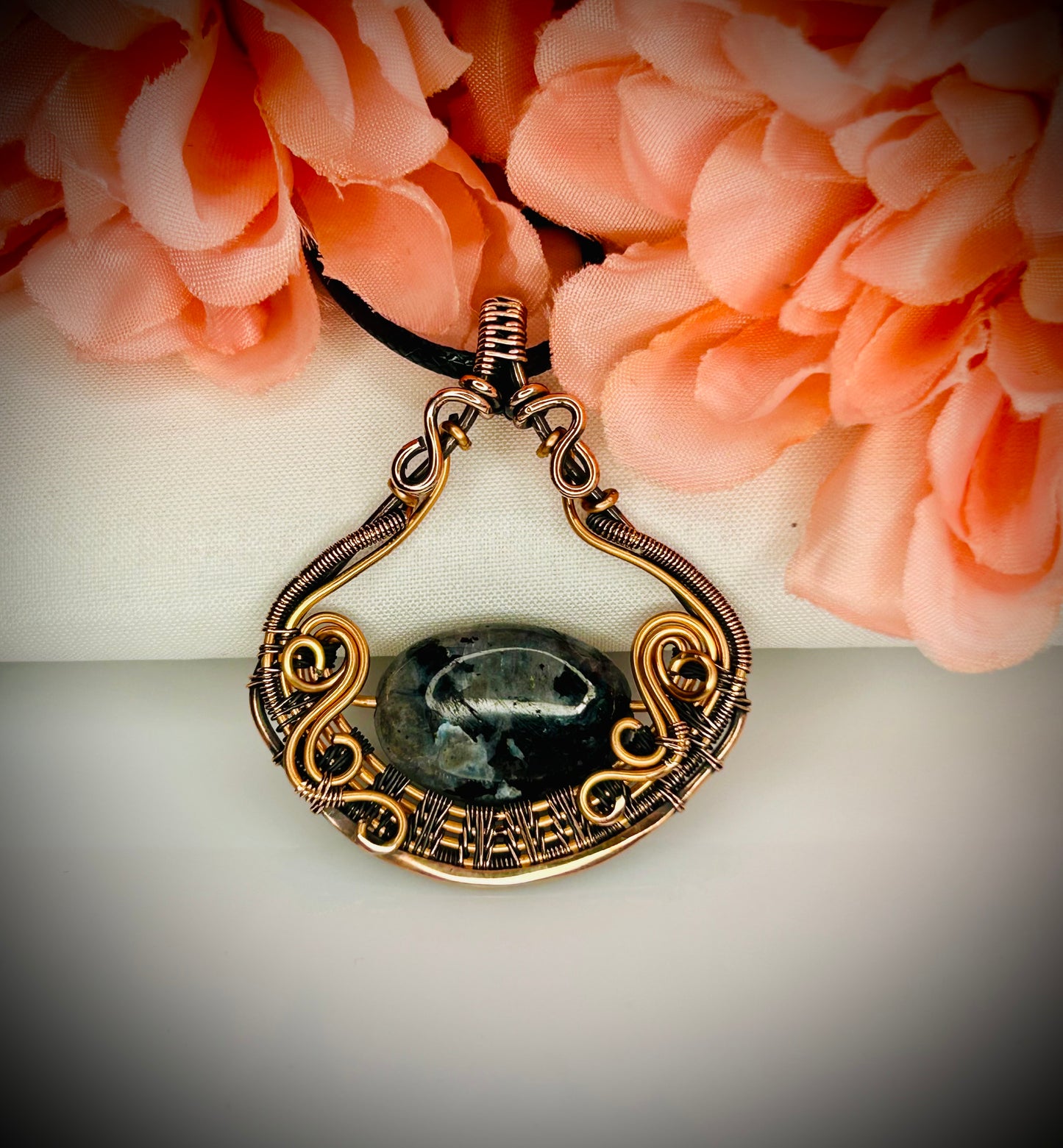 Larvikite Fidget Pendant