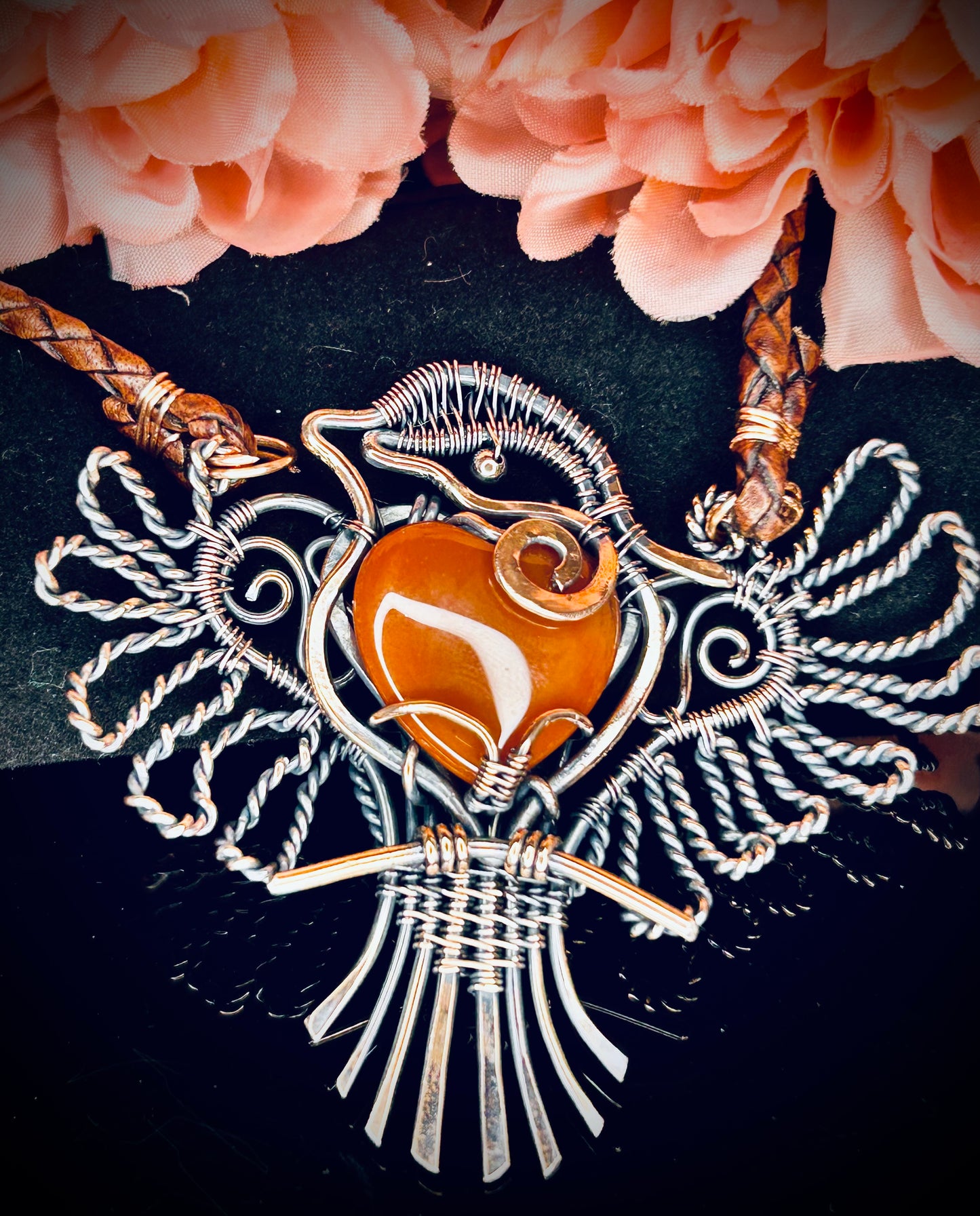 Copper Bird Pendant