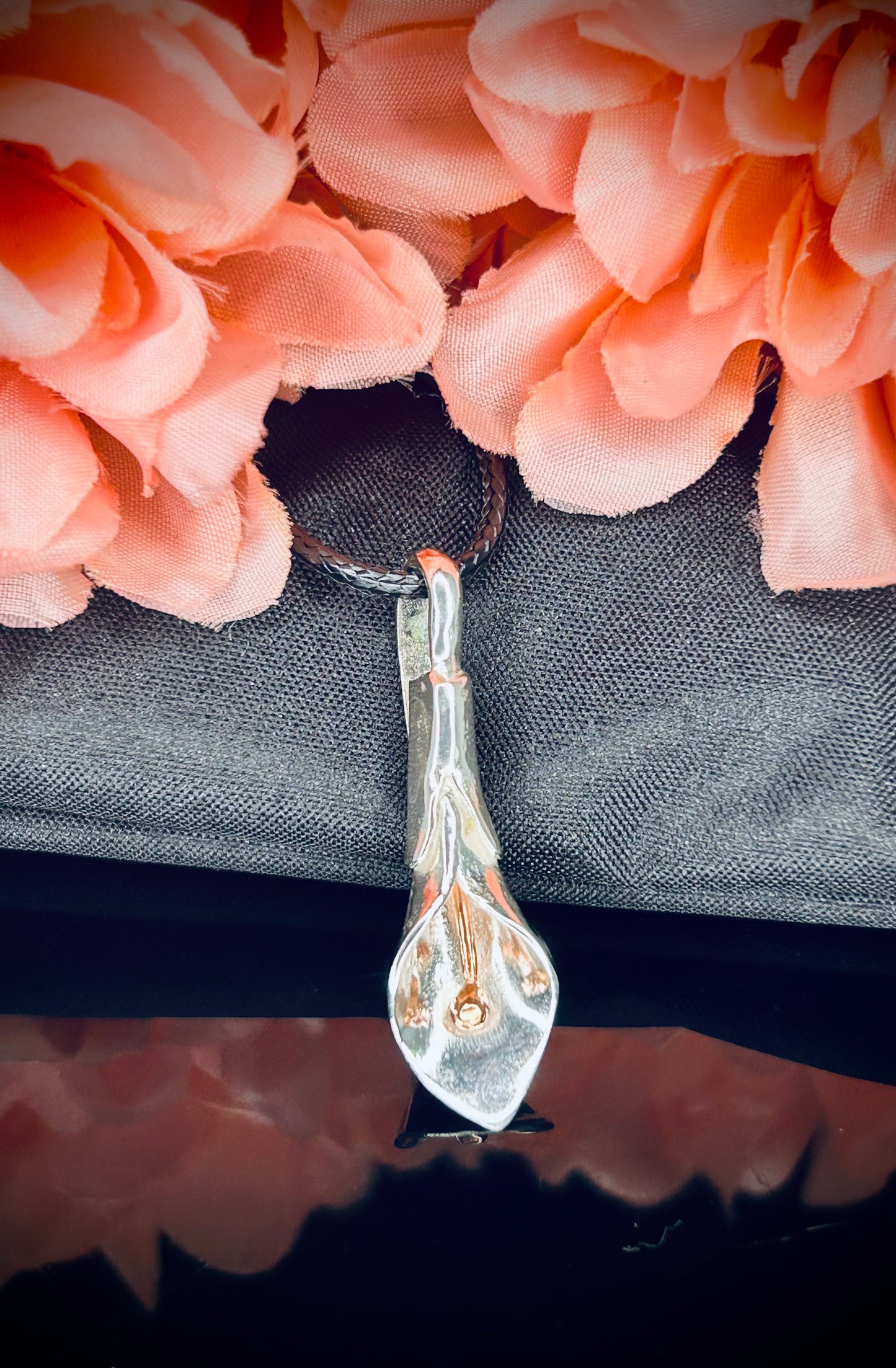 Silver Calla Lily Pendant