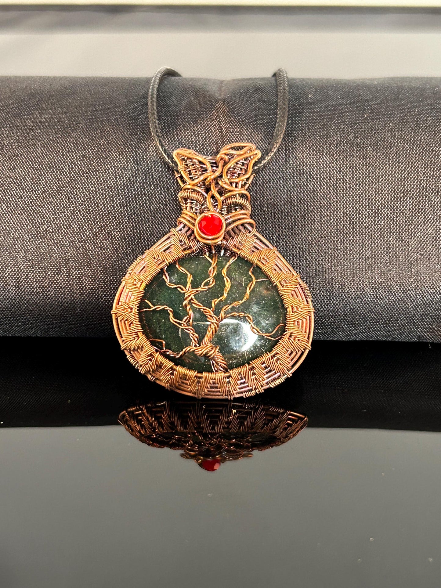 Copper Moss Agate TOL Pendant