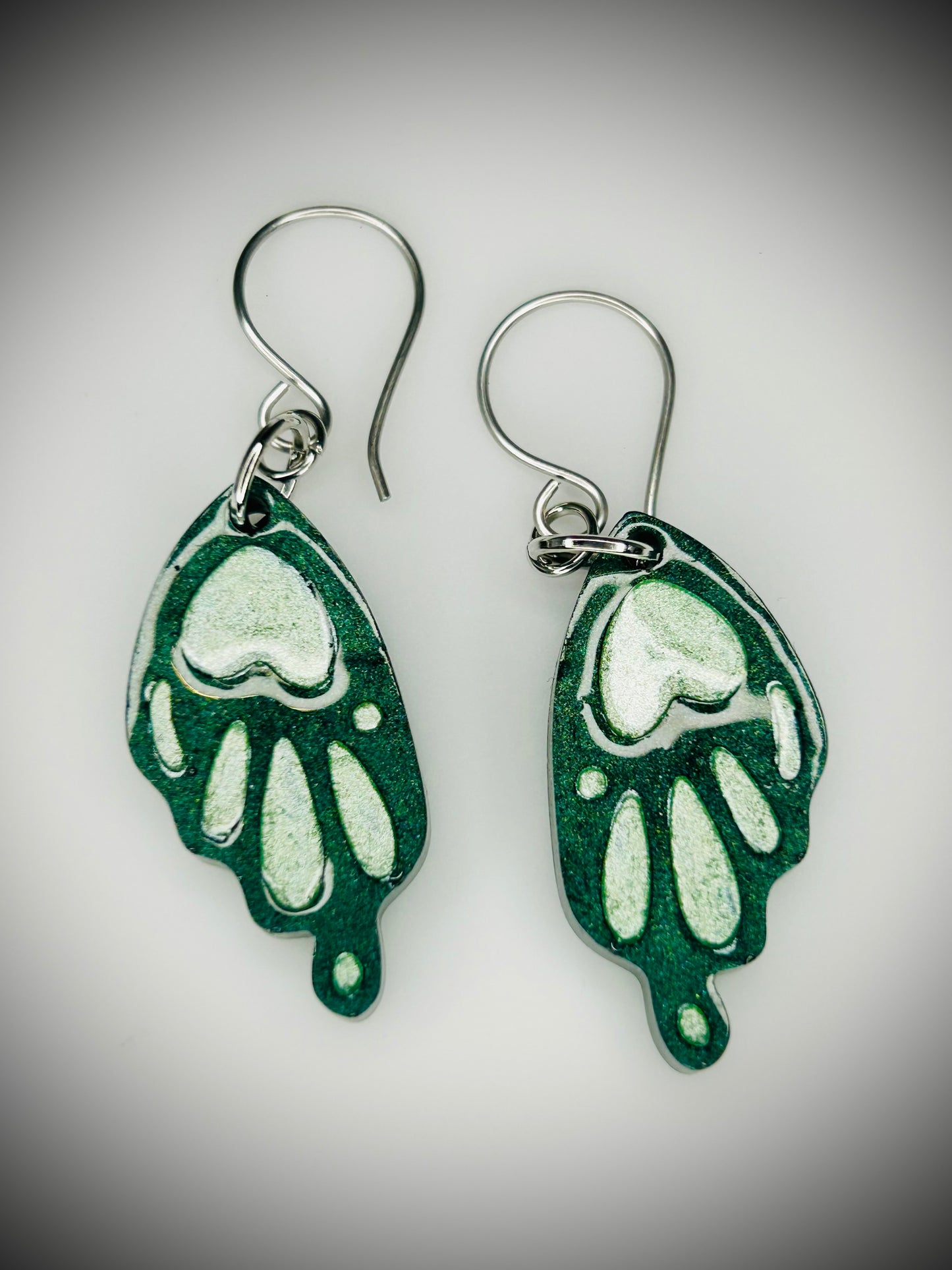 Resin Butterfly Wing Earrings