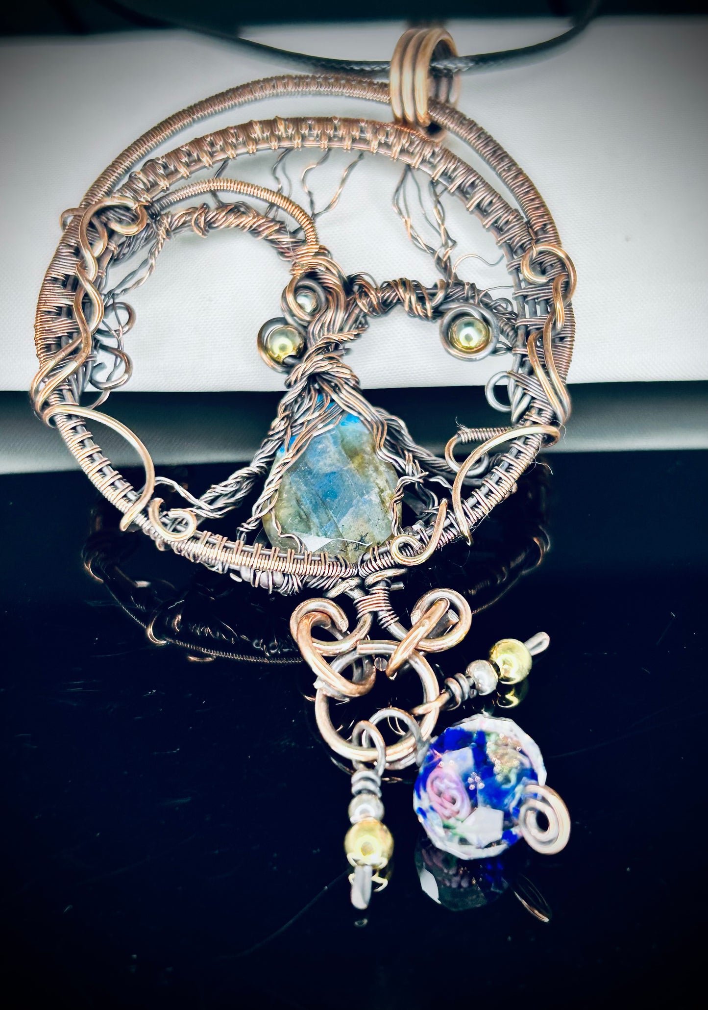 Copper Fairy Garden Pendant