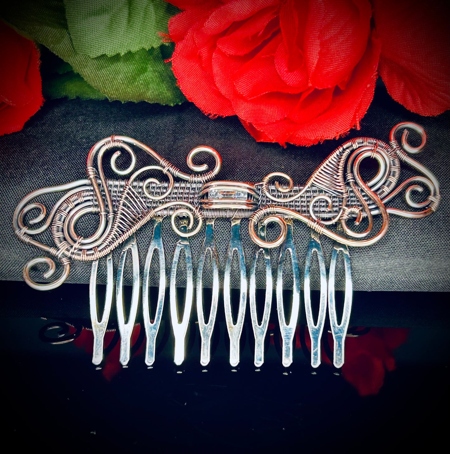 Cubic Zirconia Hair Combs