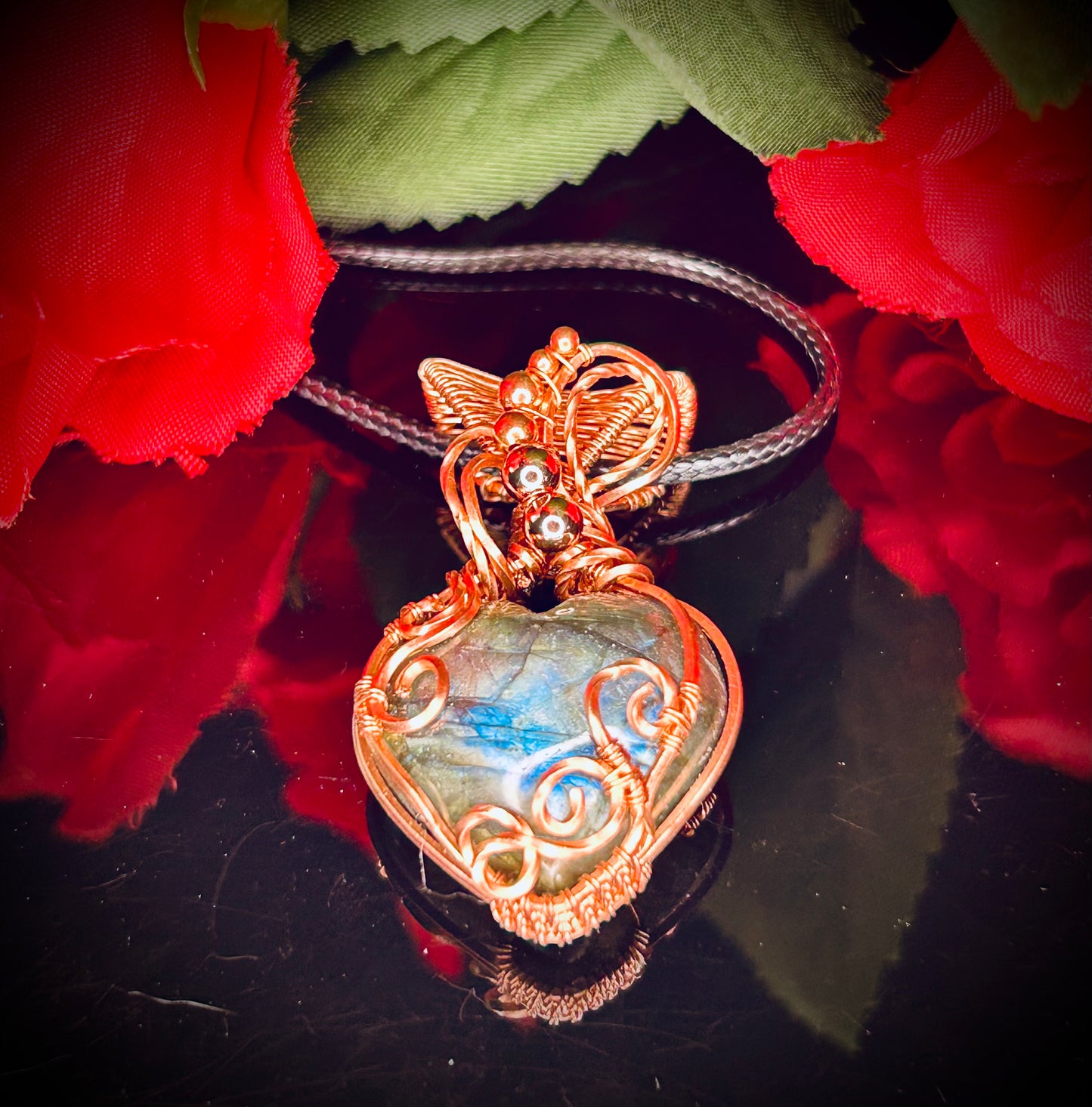 Labradorite Heart Pendant