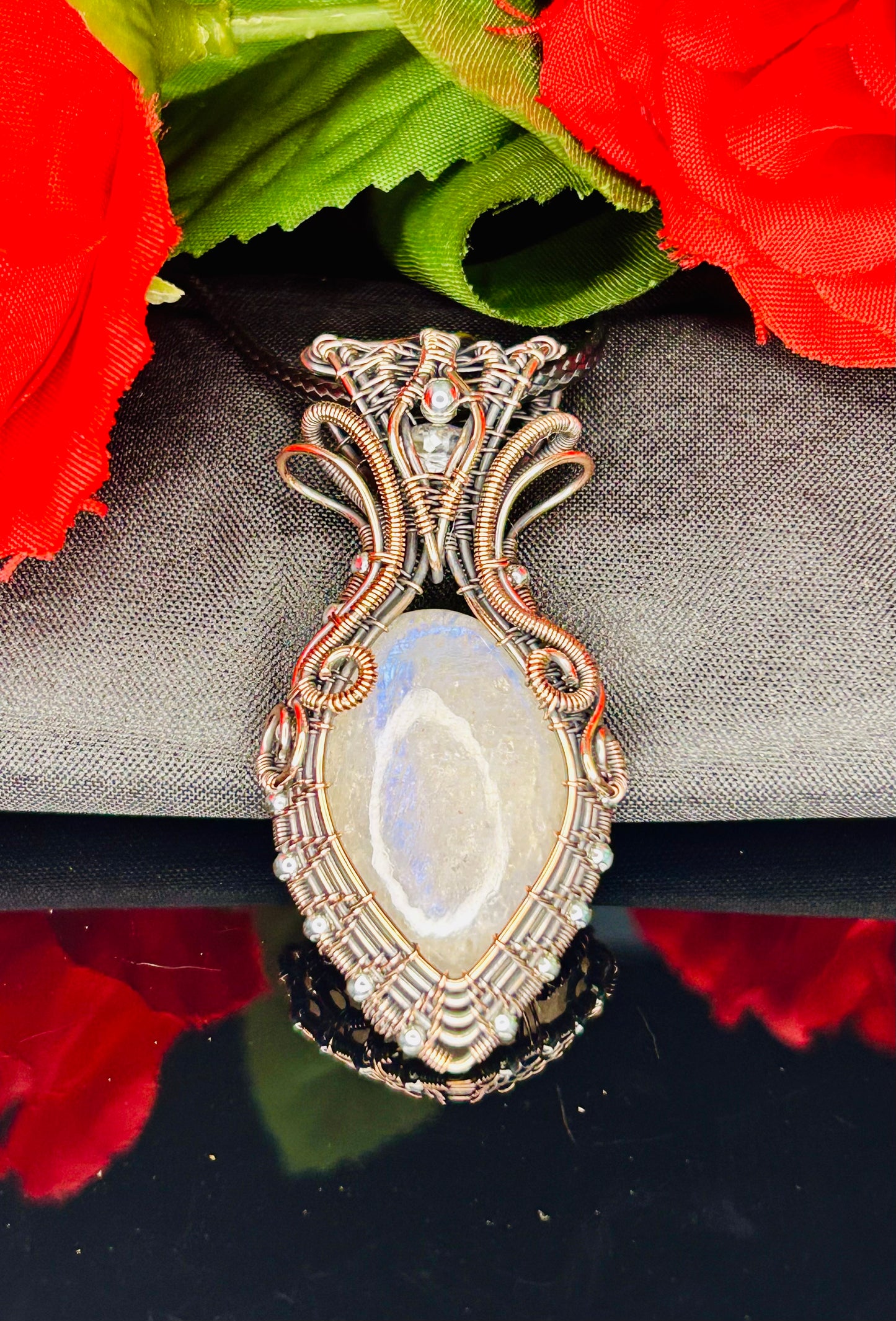 Double Moonstone Pendant