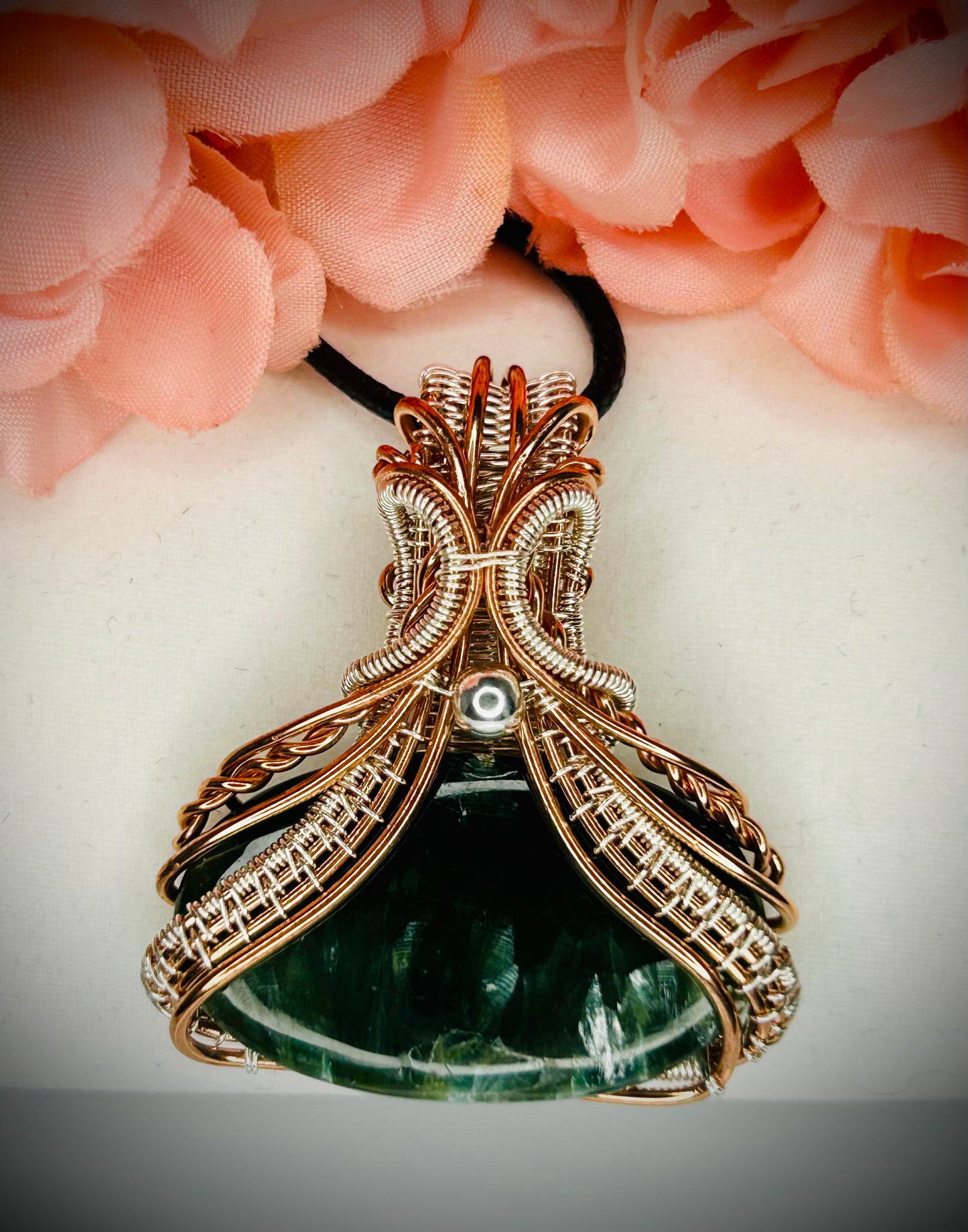 Copper/Silver Seraphinite Pendant