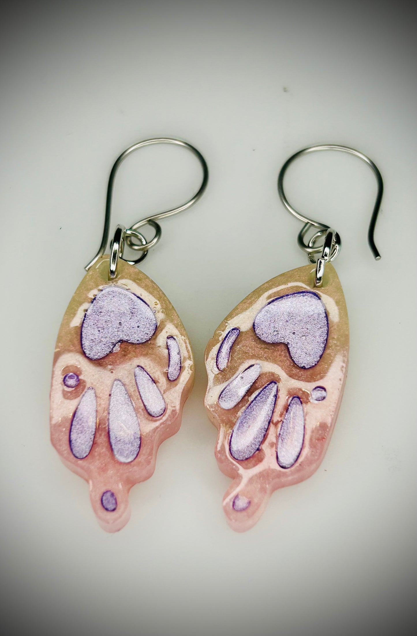 Resin Butterfly Wing Earrings