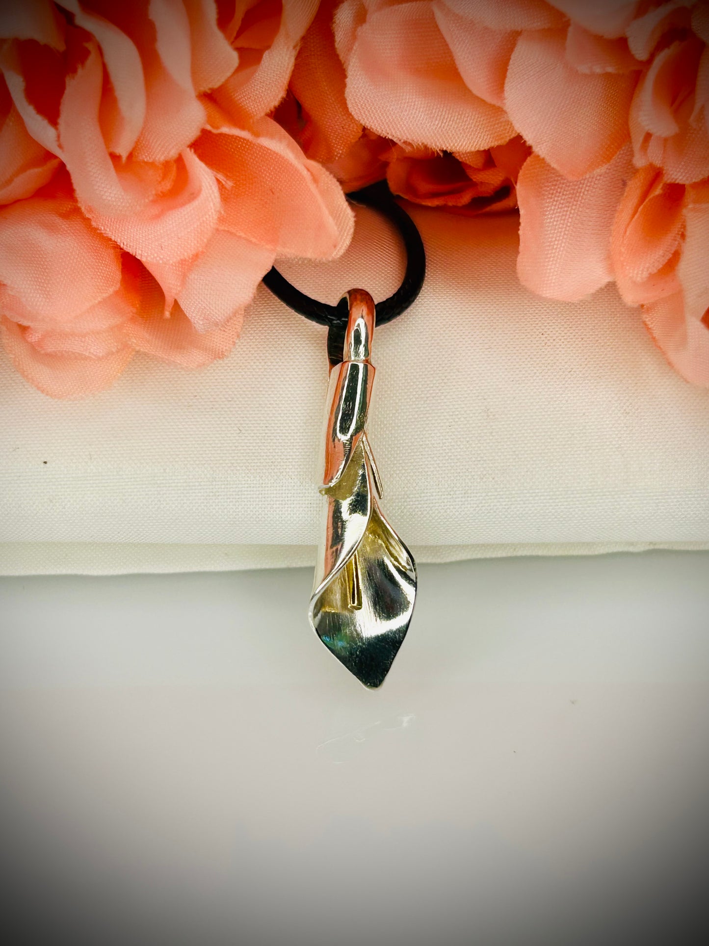 Silver Calla Lily Pendant