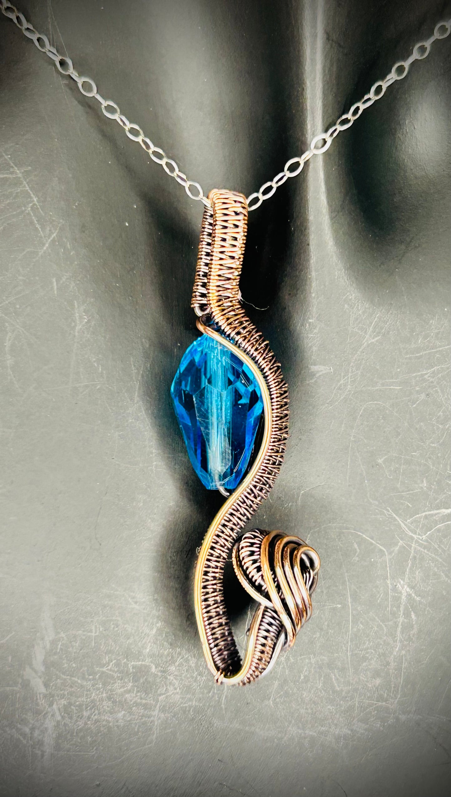 Copper Flower Pendant