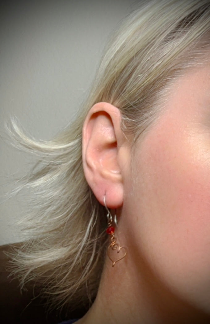 Simple Heart Earrings