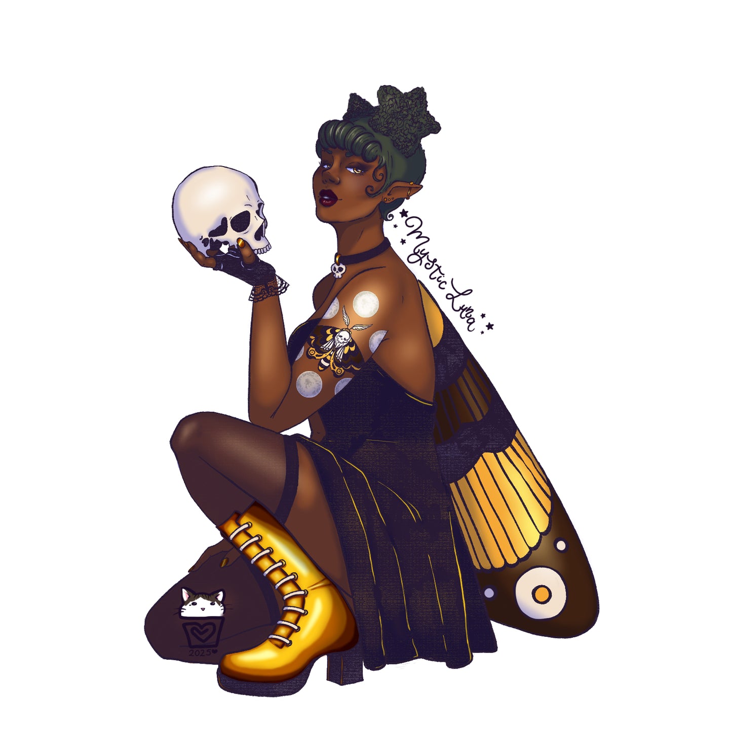 Death Moth Fairy sticker