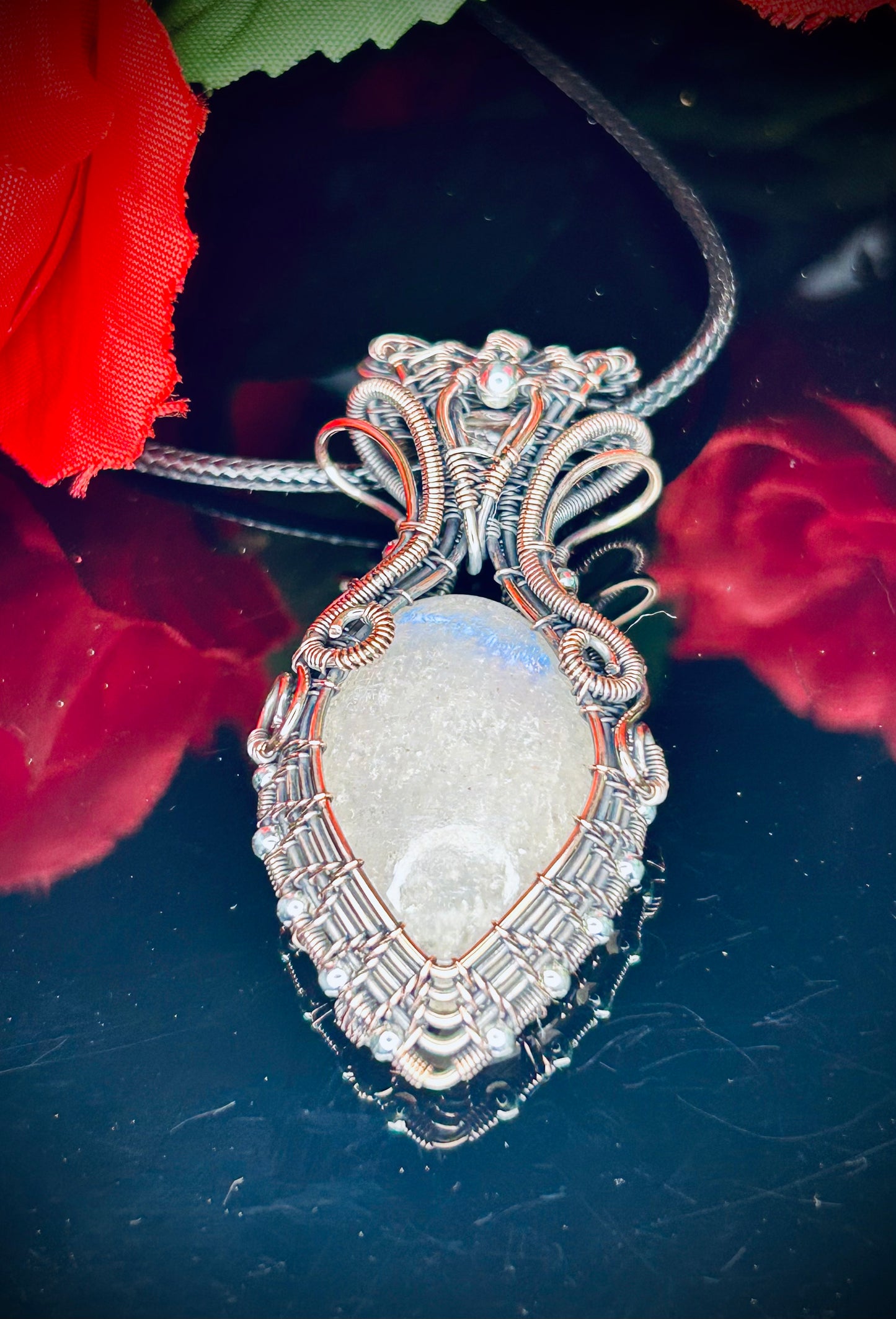 Double Moonstone Pendant