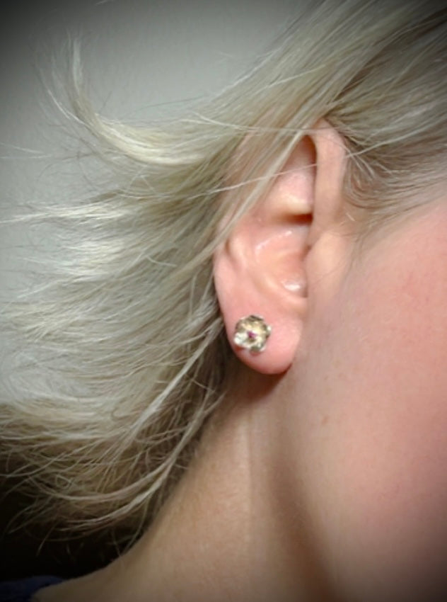 Silver Blossom Earrings