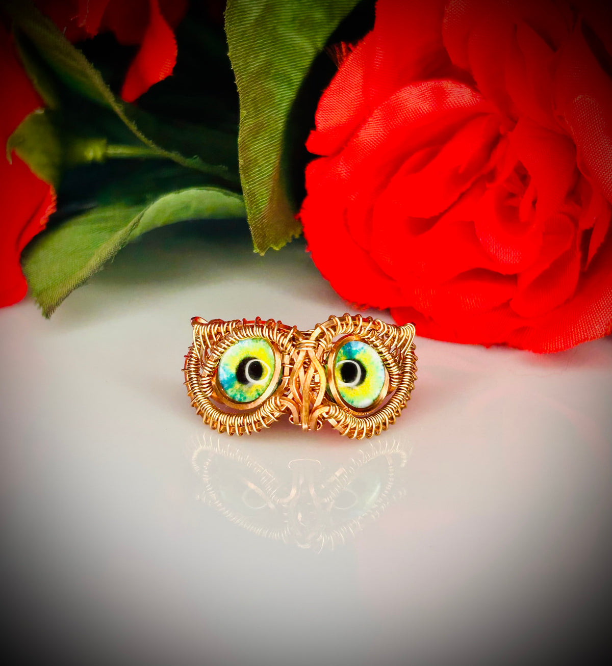 Copper/Bronze Owl Ring size 7.5