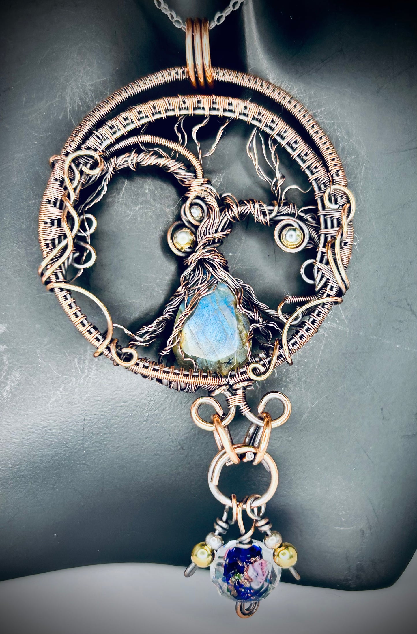 Copper Fairy Garden Pendant
