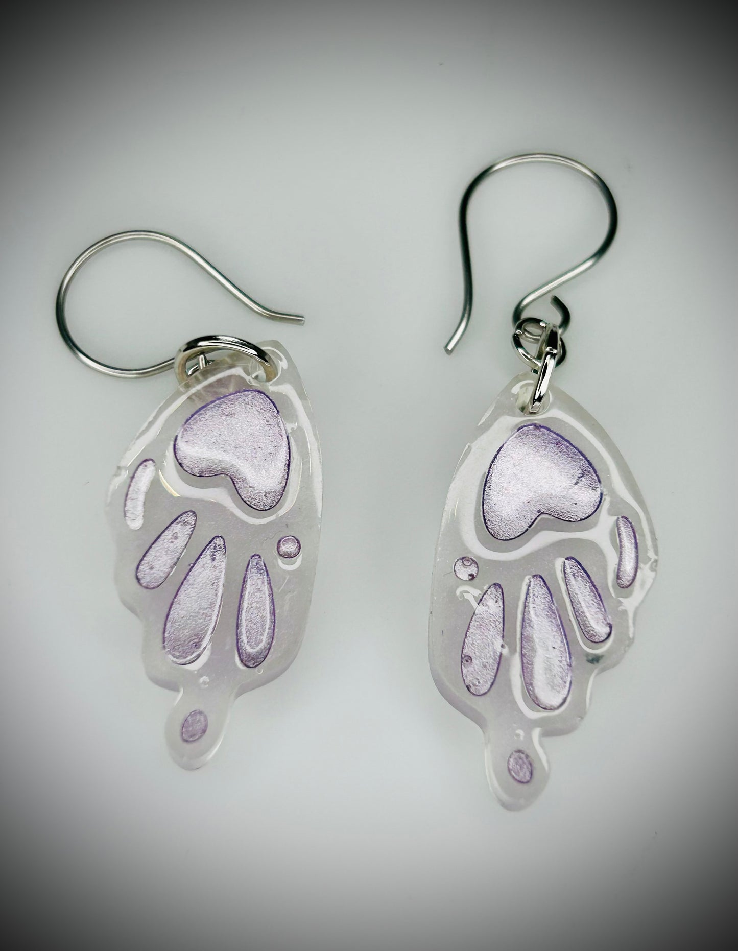 Resin Butterfly Wing Earrings