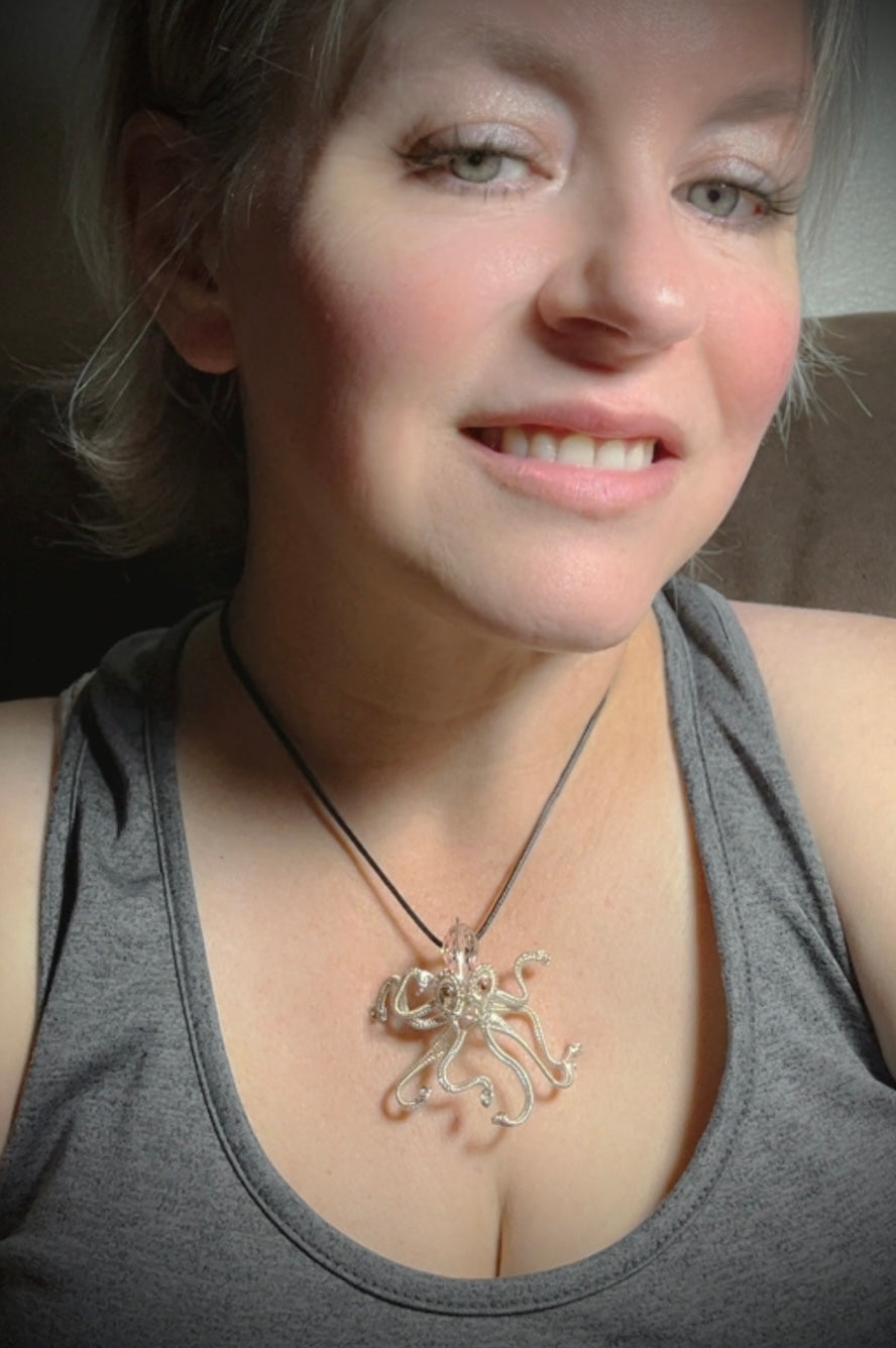 Silver Octopus Pendant