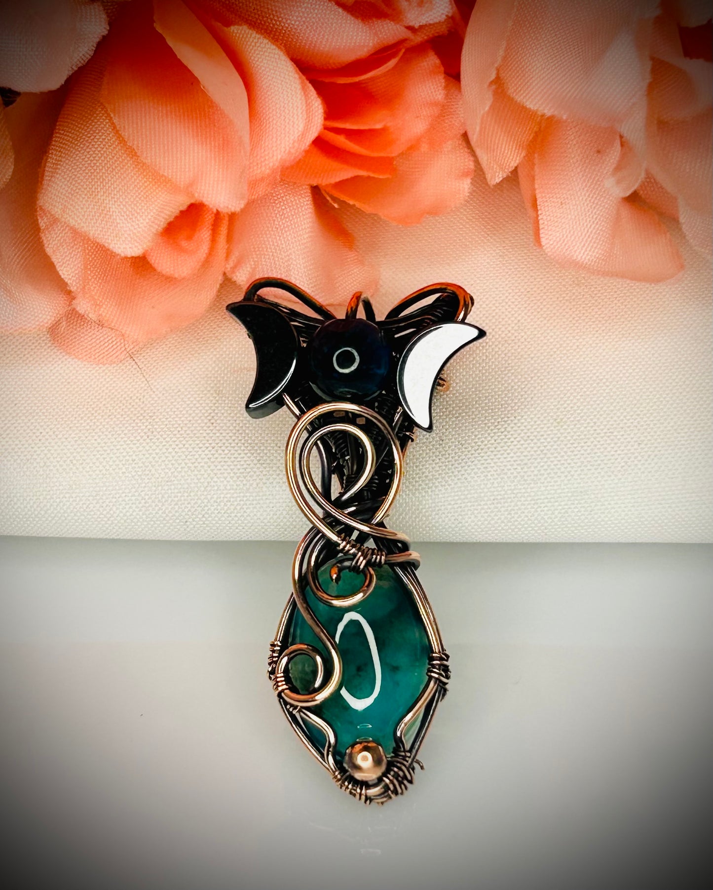 Copper Moon Goddess Pendant