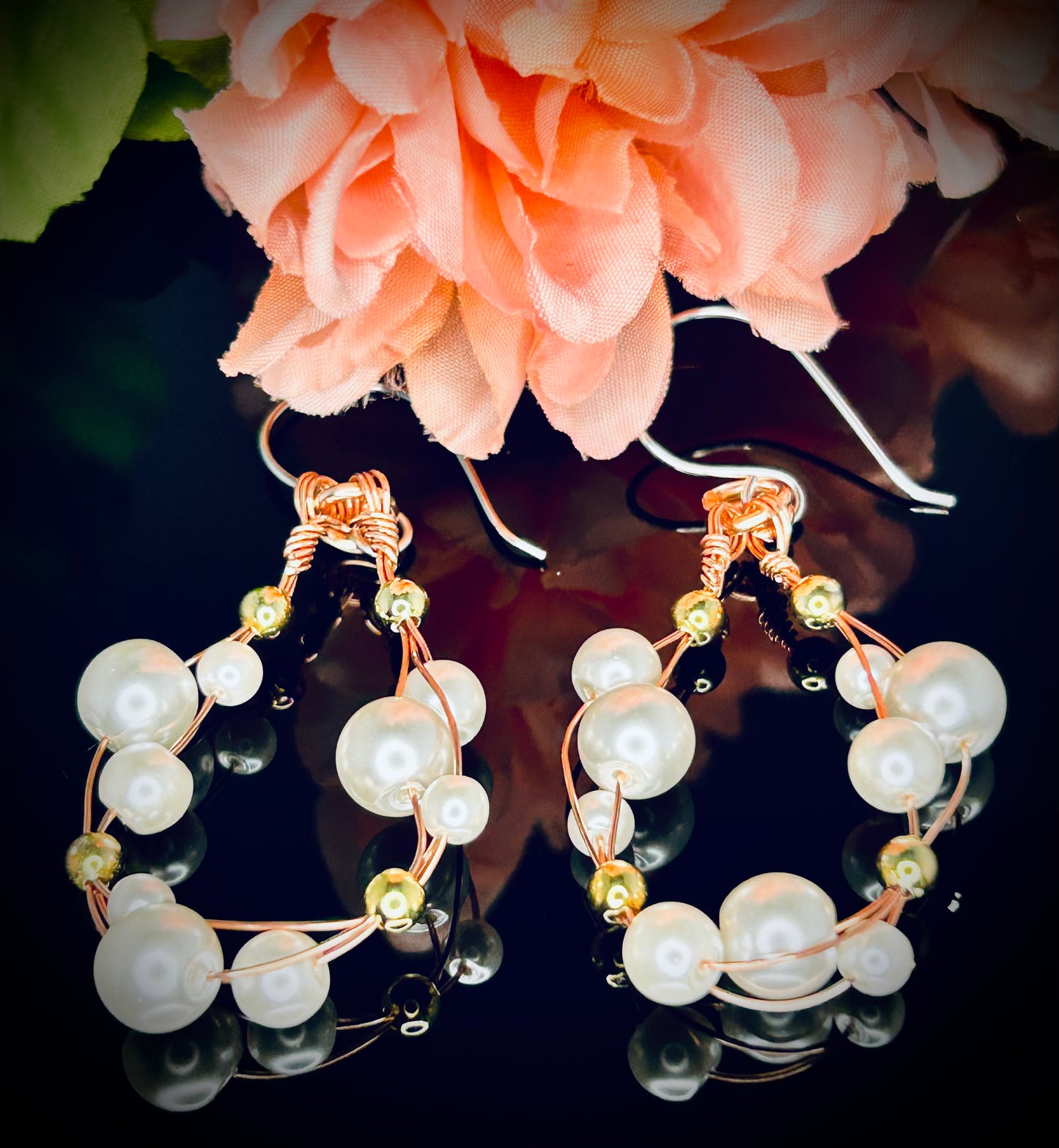 Pearl Choker, Bracelet, & Earring Set