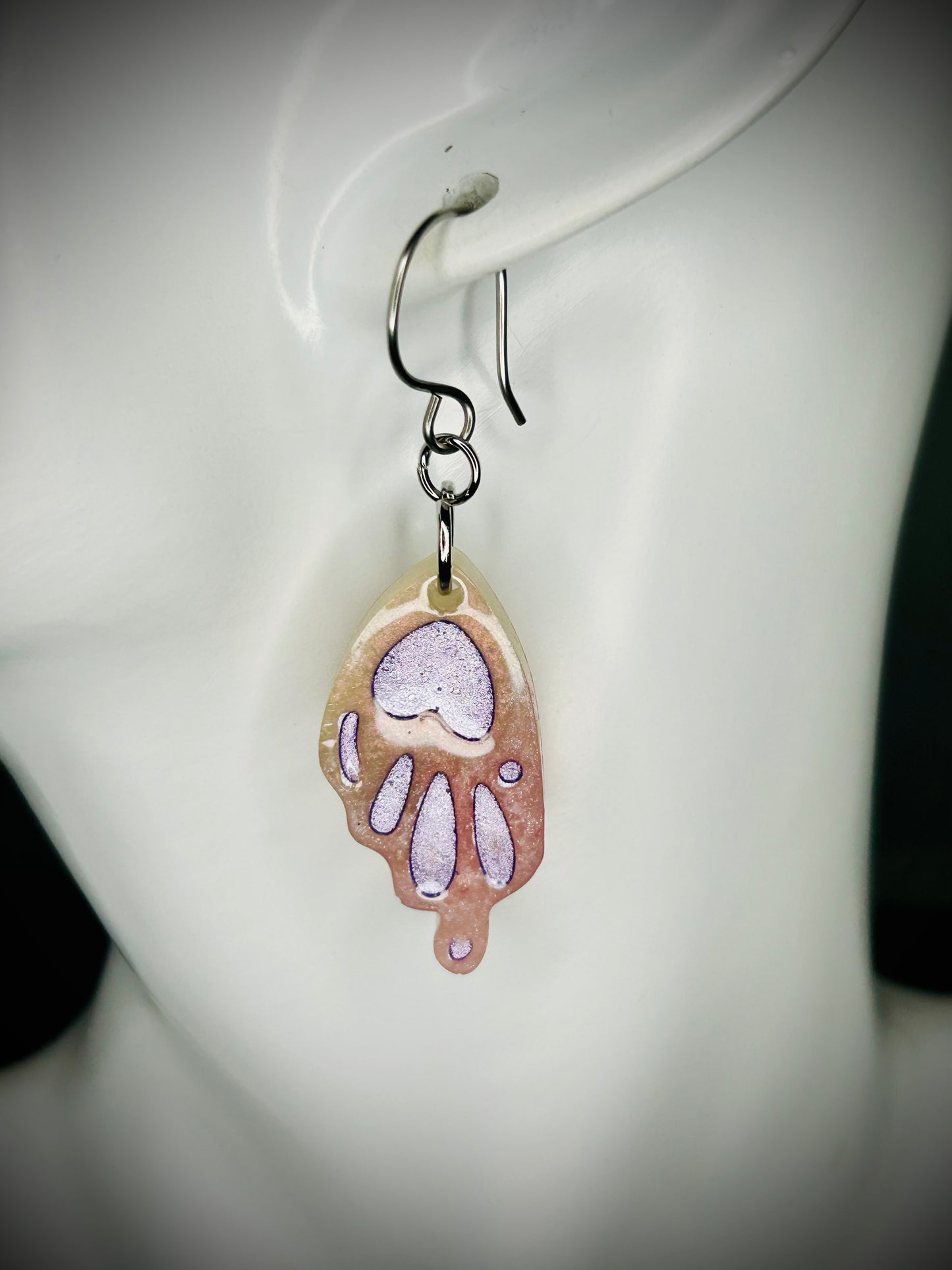 Resin Butterfly Wing Earrings