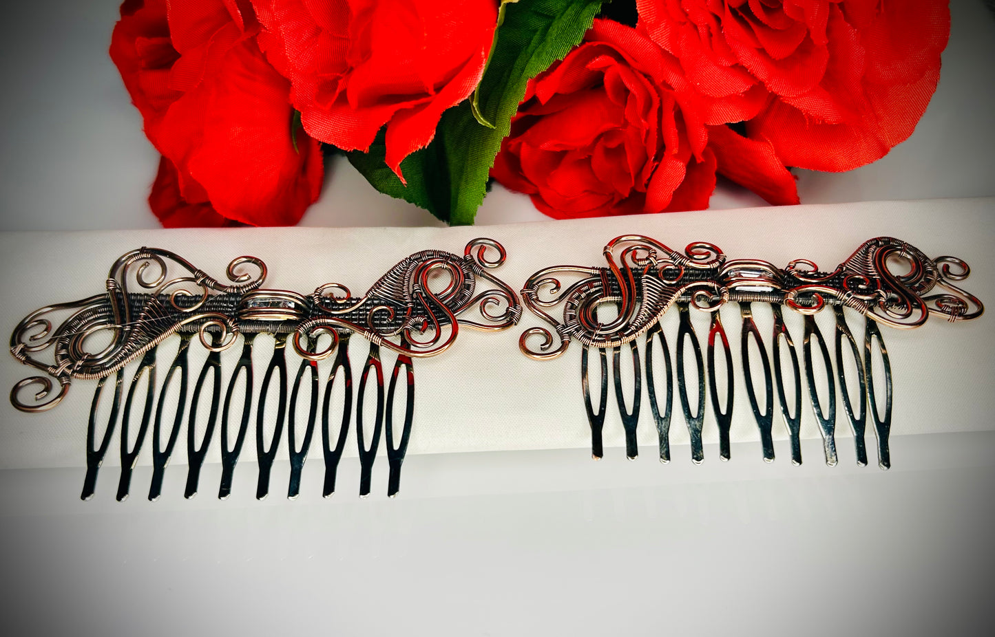 Cubic Zirconia Hair Combs