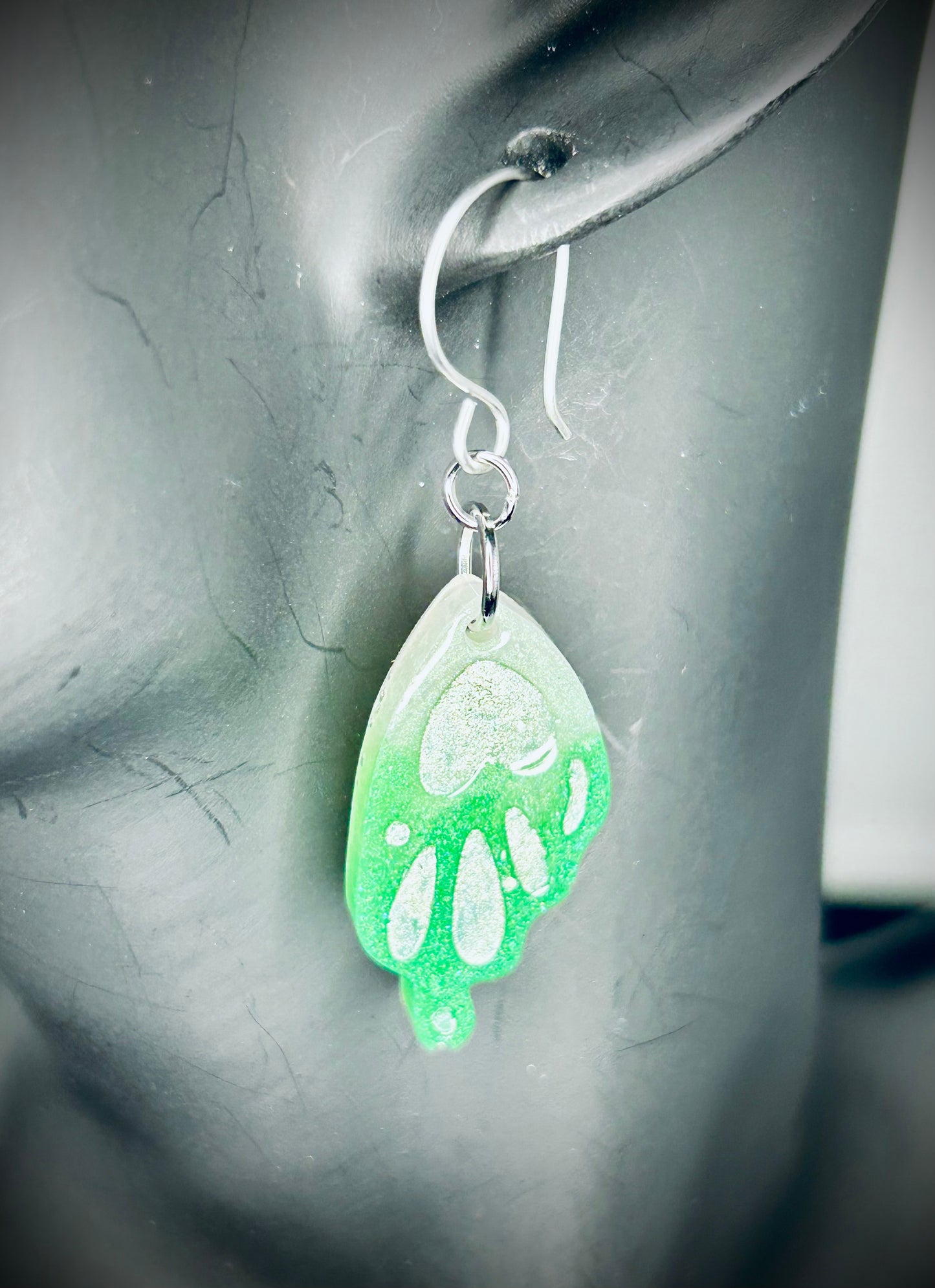 Resin Butterfly Wing Earrings