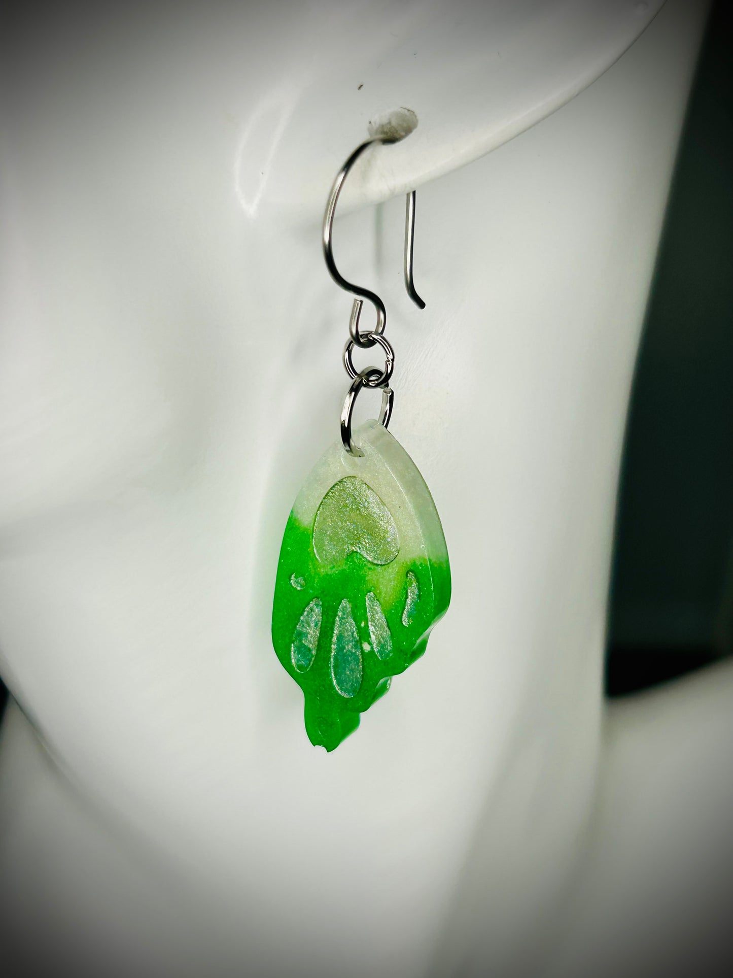 Resin Butterfly Wing Earrings