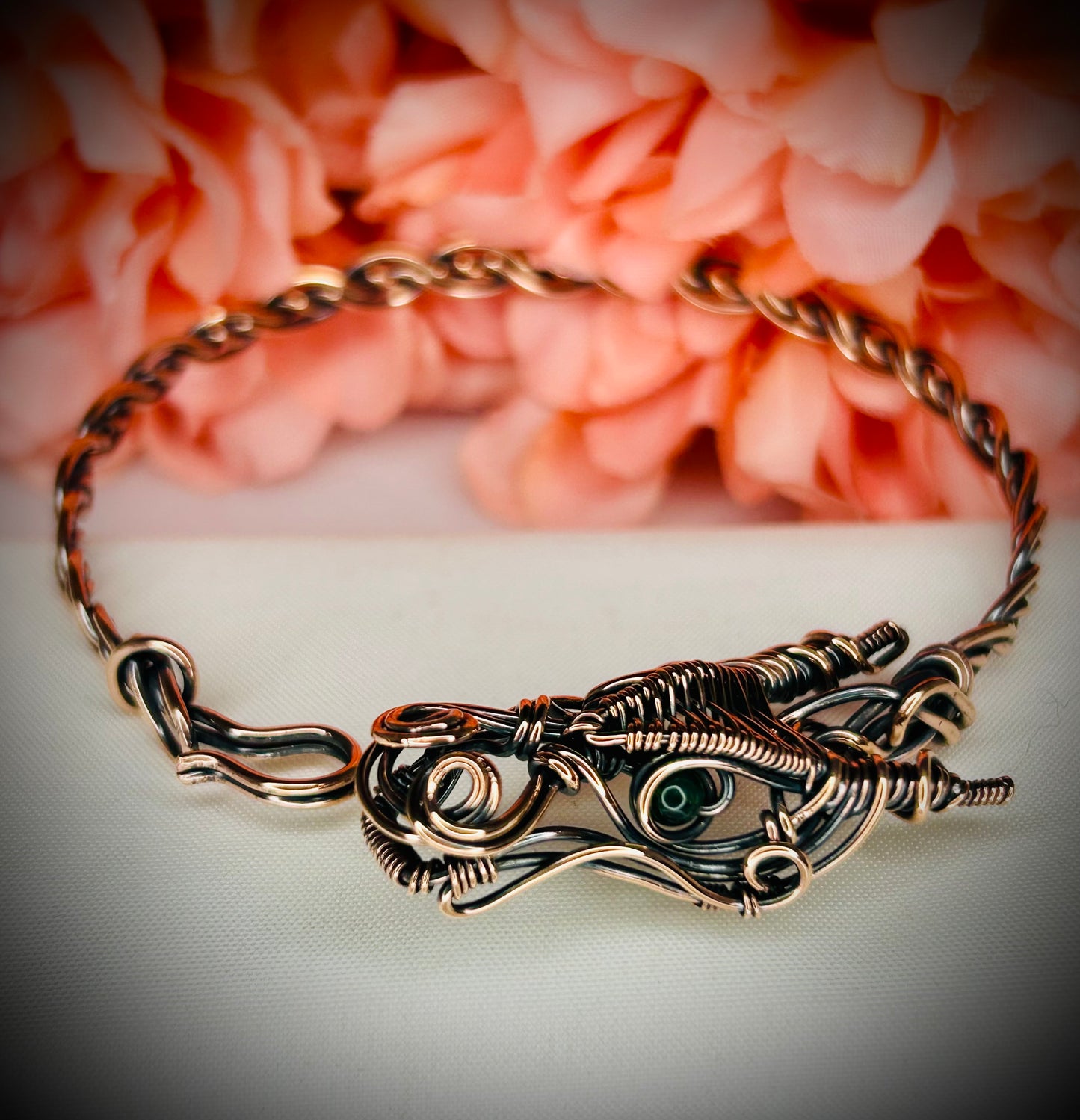 Copper Dragon Bracelet