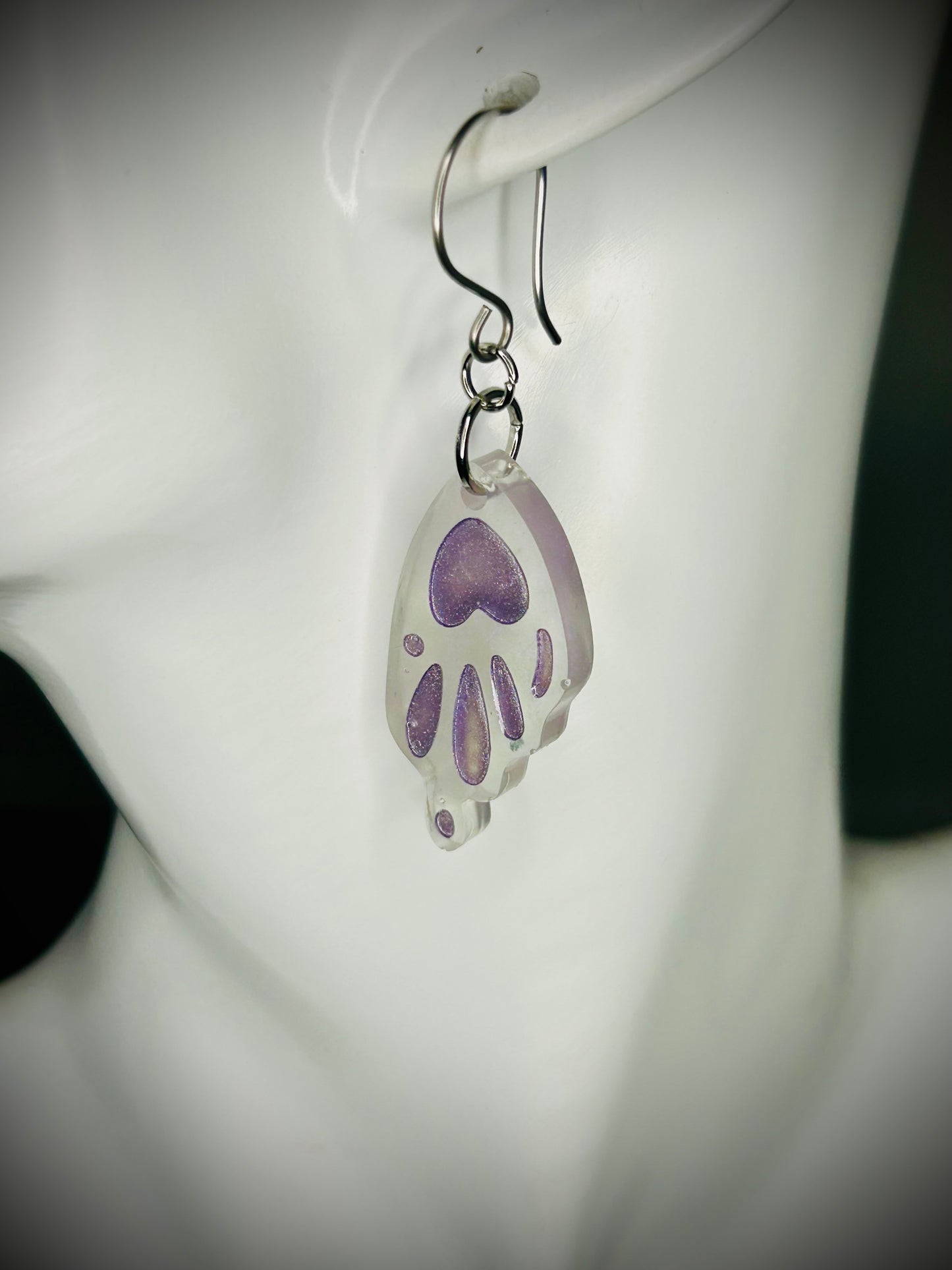 Resin Butterfly Wing Earrings