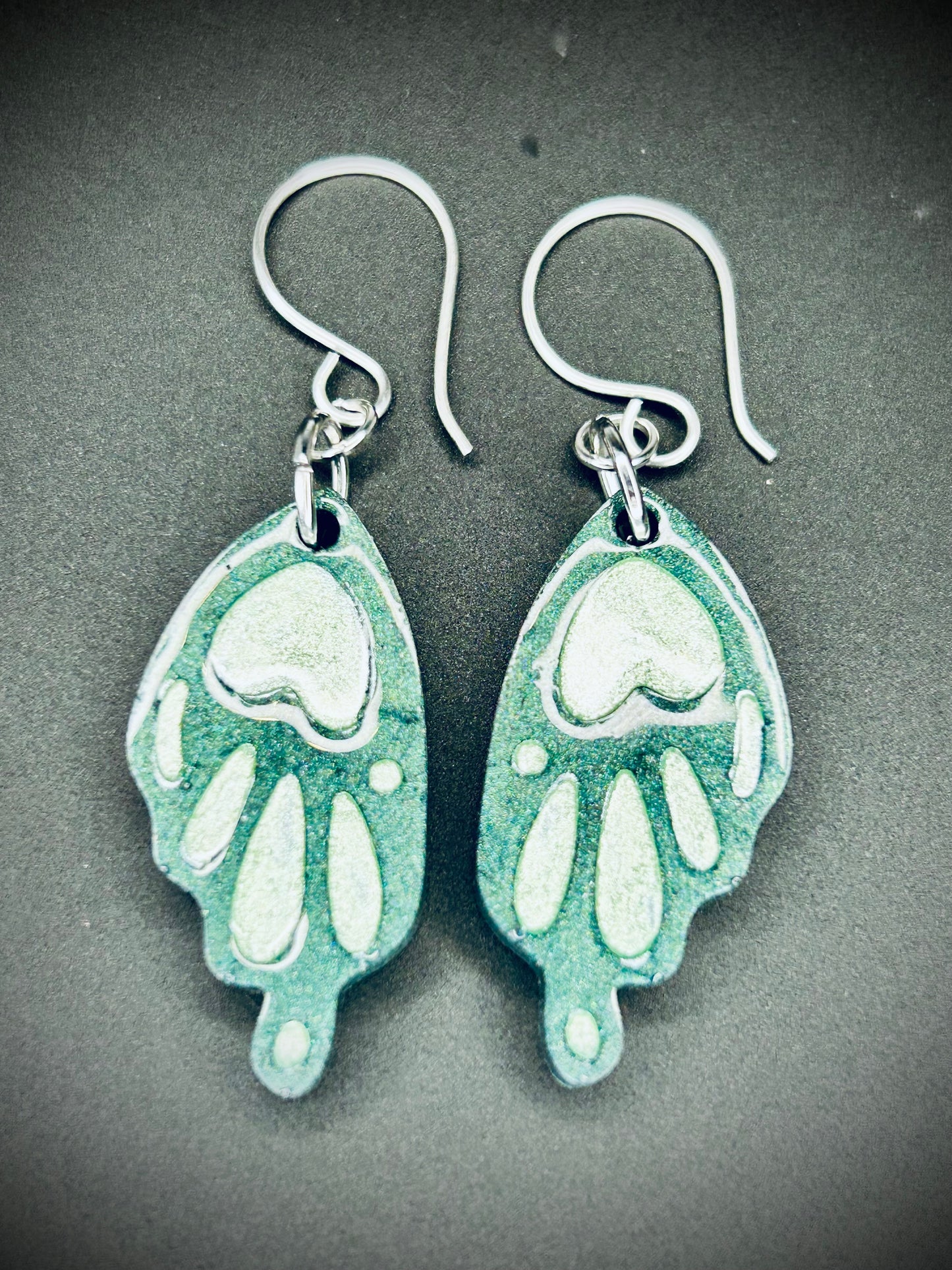 Resin Butterfly Wing Earrings