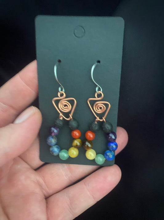 Chakra earrings