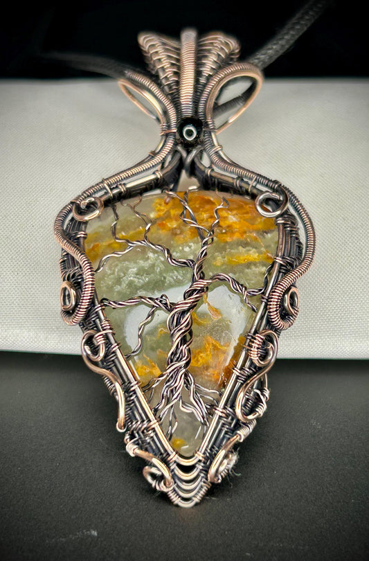 Copper Chlorite in Quartz TOL Pendant