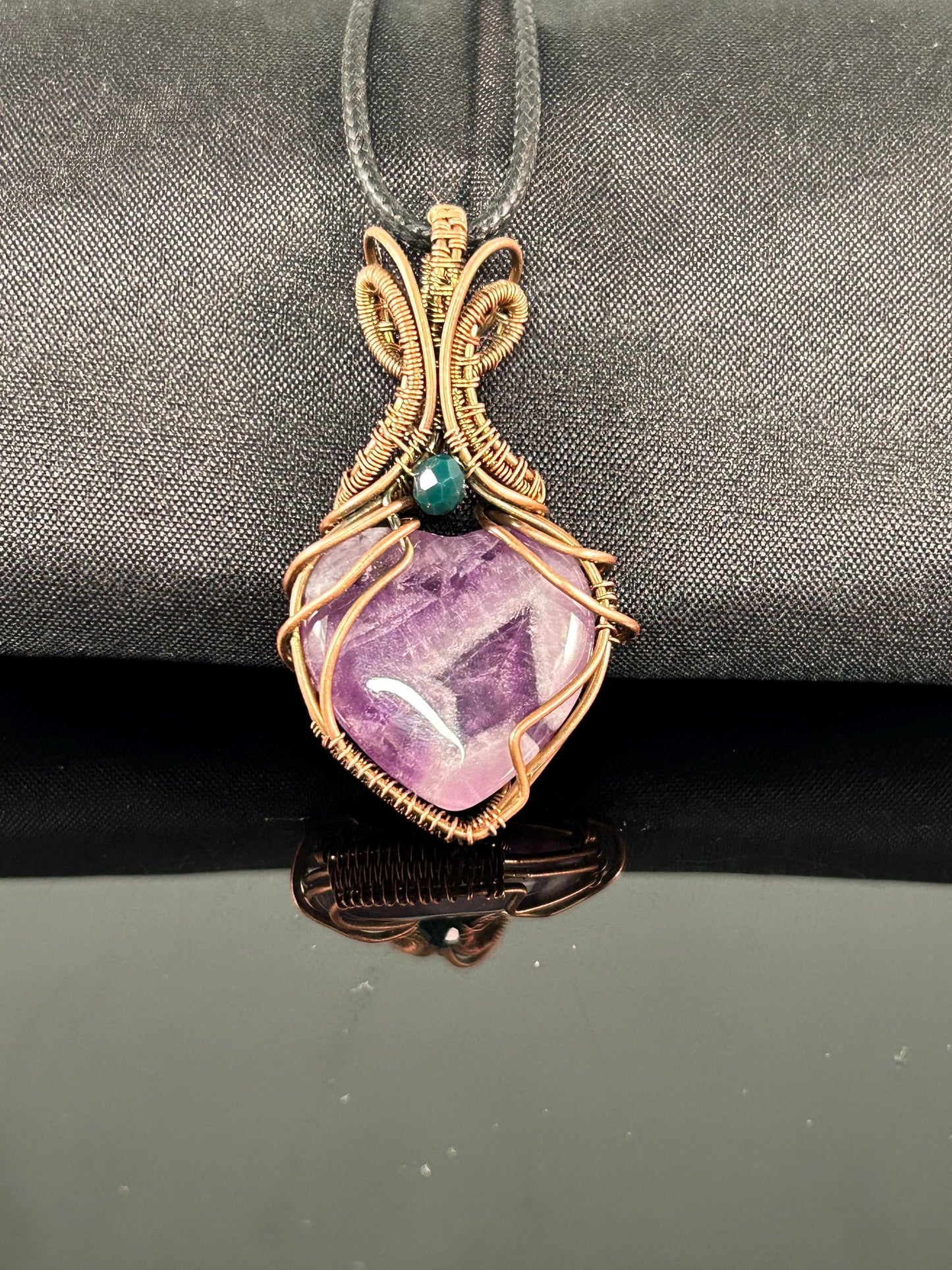 Amethyst Heart Pendant